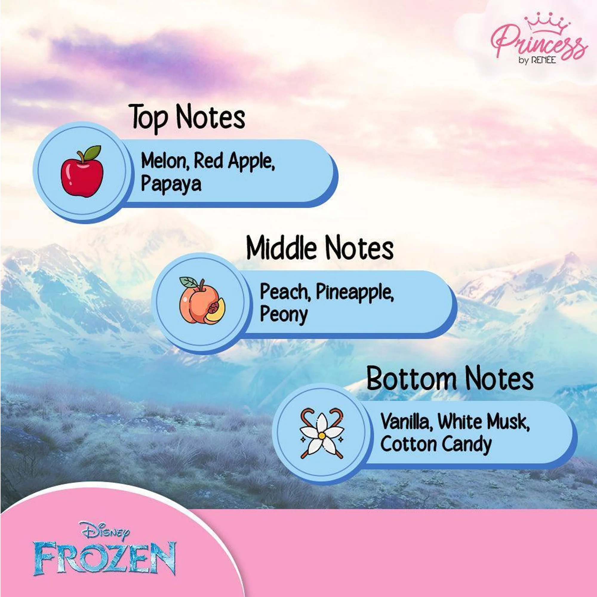 Cloudshine Lip Gloss & Disney Frozen Elsa Fragrance Mist Combo For Preteens, By Princess By RENEE - Image 5