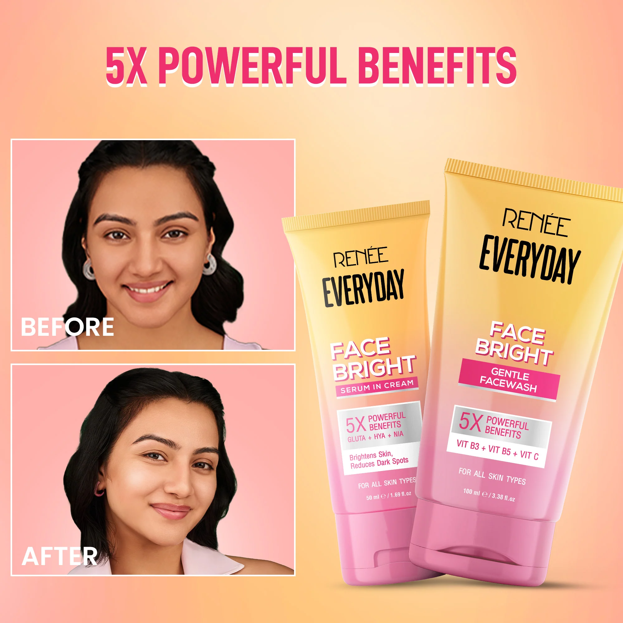 Go Bright 3-in-1 Skincare Set – Facewash, Scrub Soap & Face Cream for Glowing, Even-Toned & Tan-Free Skin - Image 6