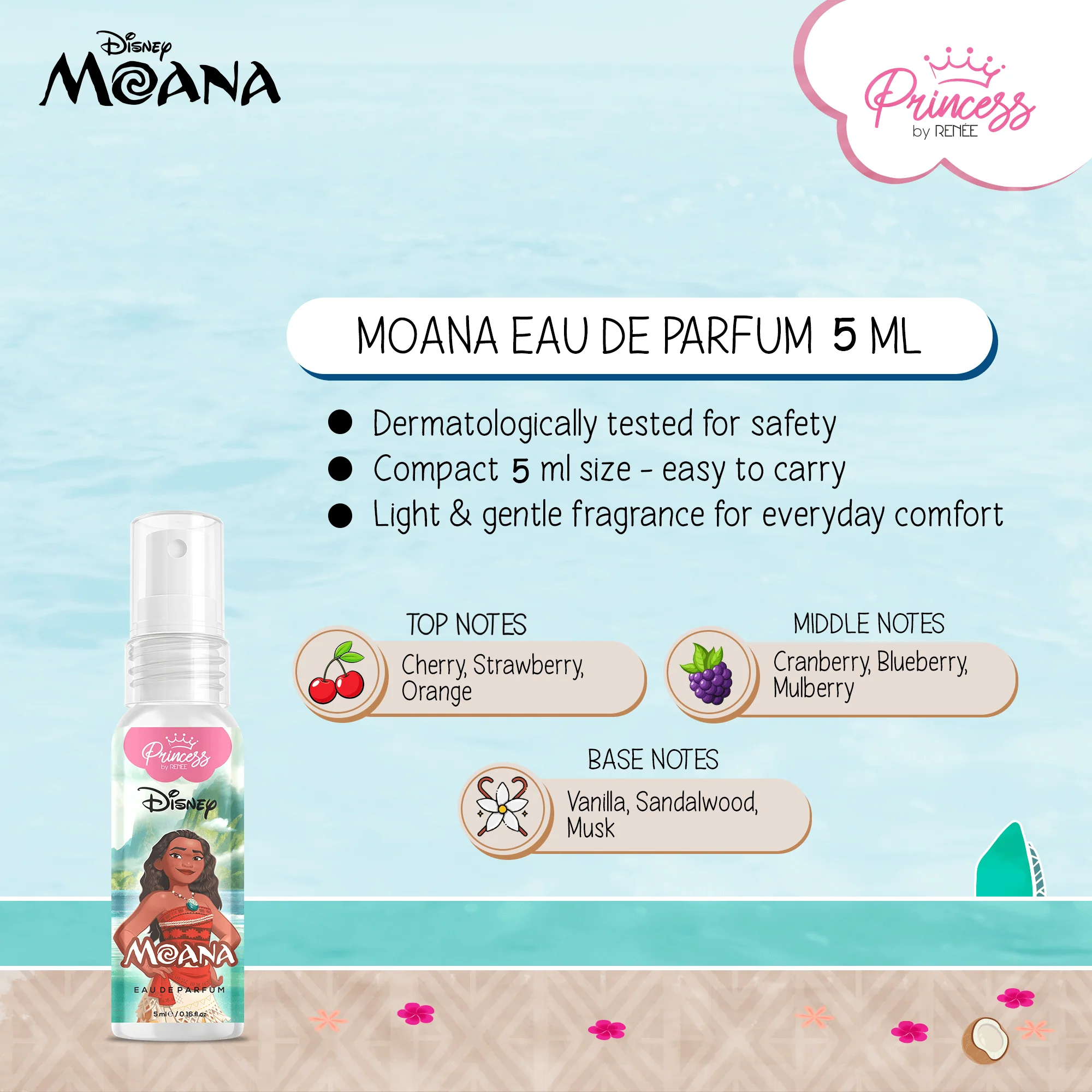 Moana’s Summer Care Paradise Gift Set For Preteens by Princess by RENEE - Image 6