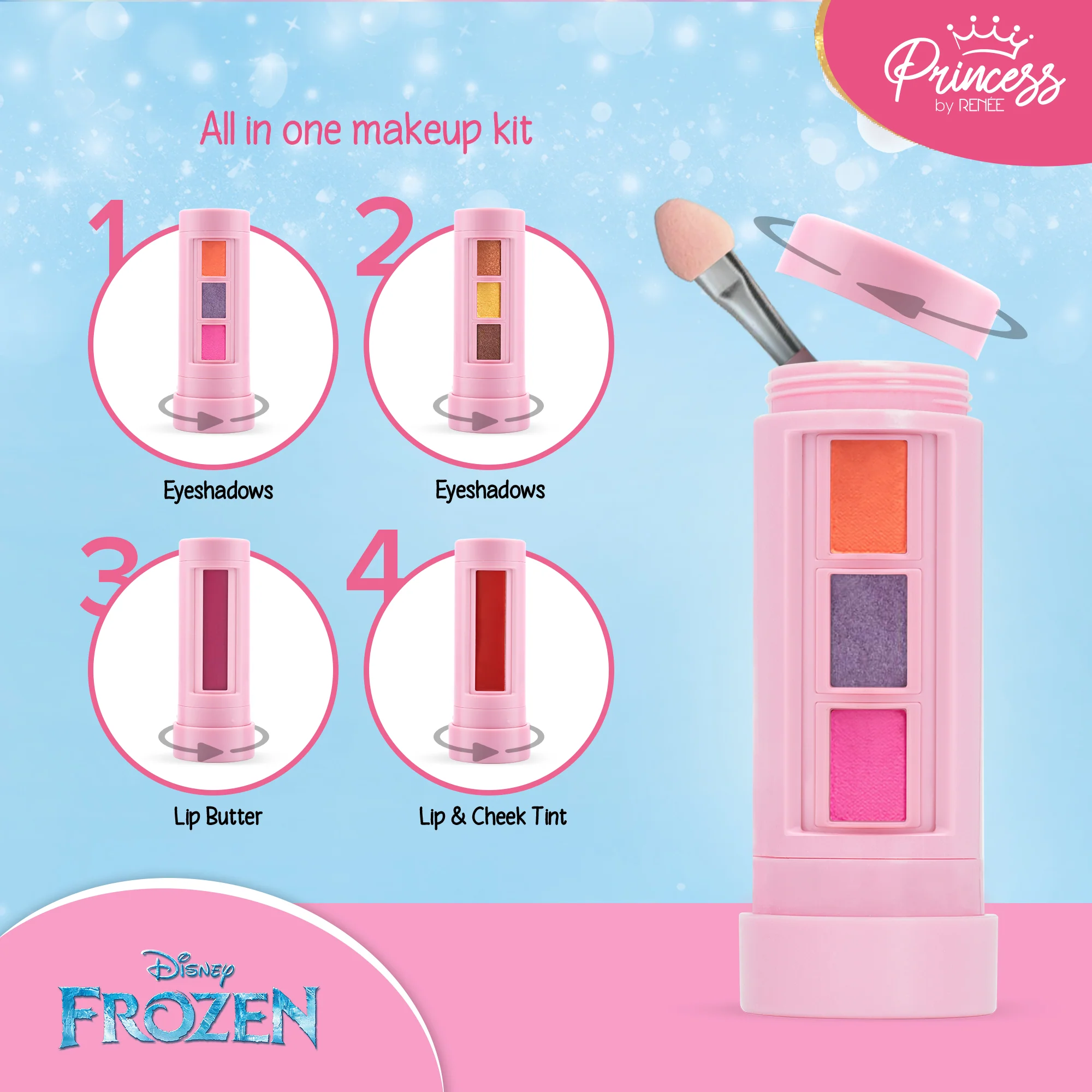 Fragrance & Makeup Birthday Gift Set For Preteens by Princess by RENEE - Image 3