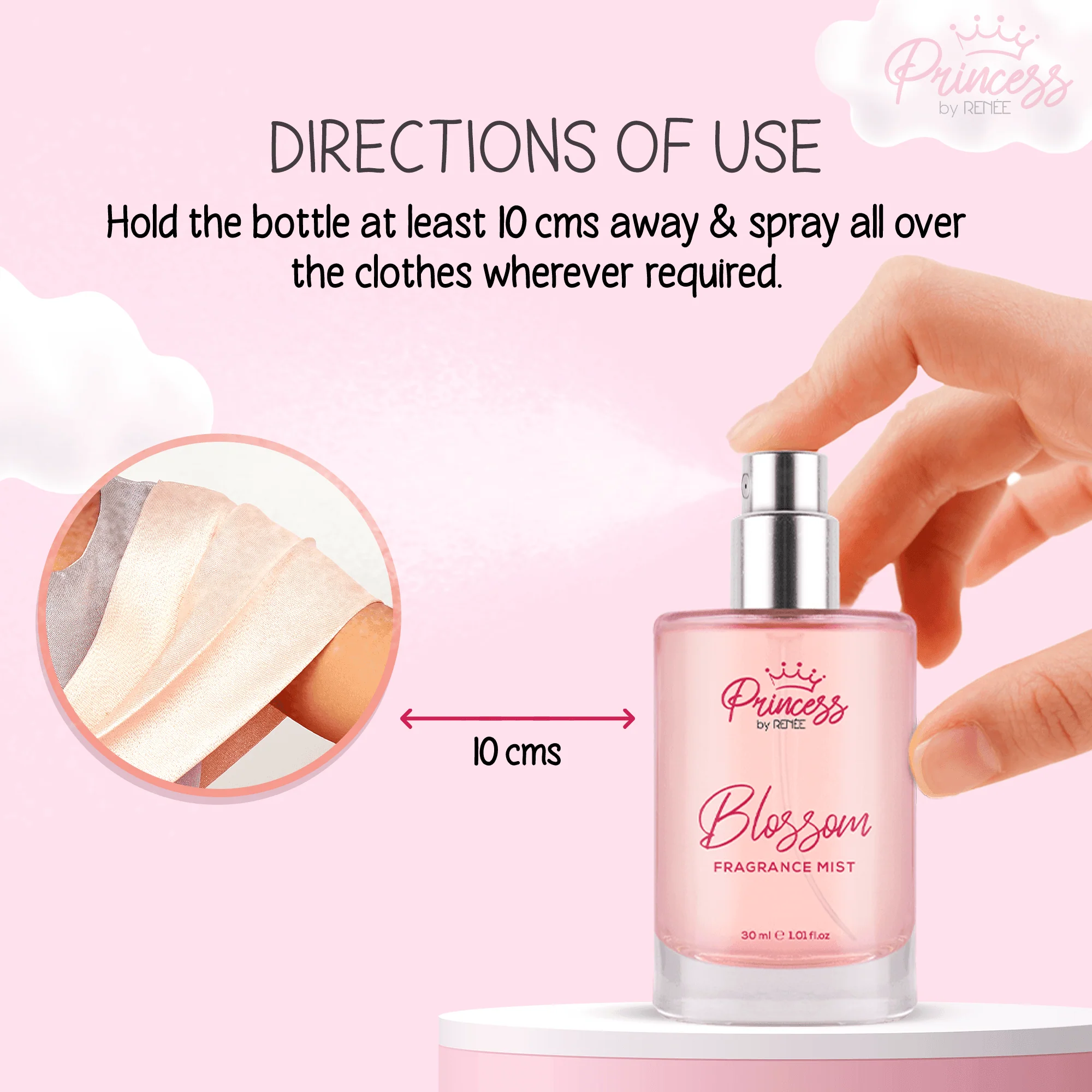 Blossom Fragrance Mist by Princess By RENEE, 30ml - Image 4