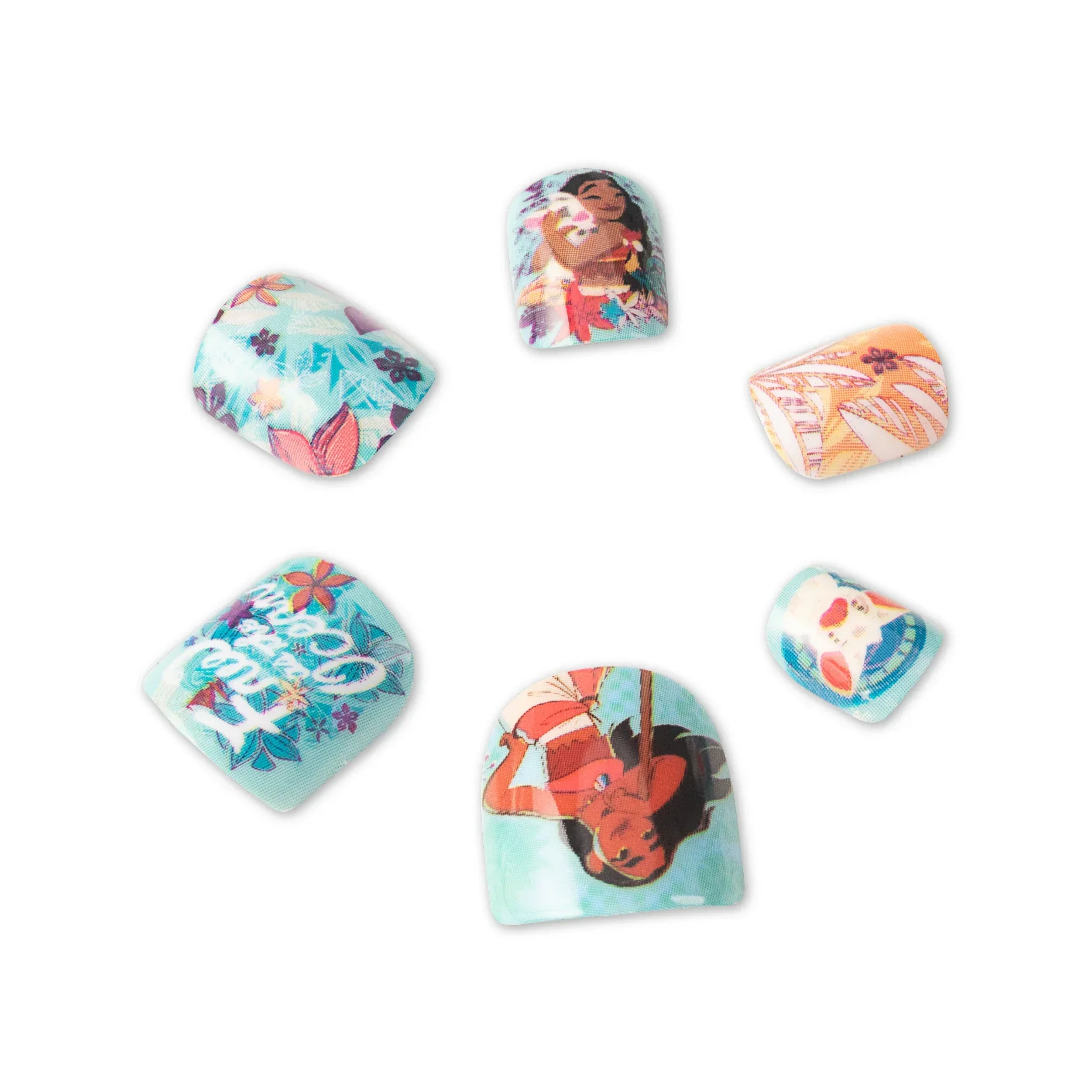 Moana’s Stick On Nails For Preteens - Disney Princess by RENEE, Pack of 24 - Image 3
