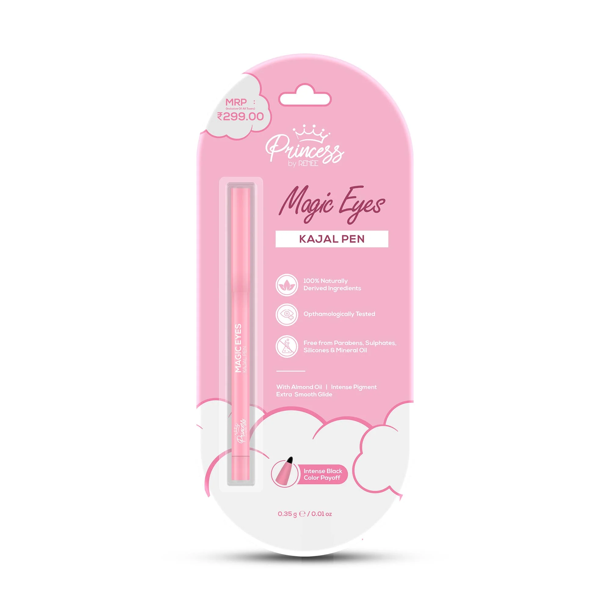 Magic Eyes Kajal Pen For Preteens, Safe & 100% Naturally Derived Ingredients, Ophthalmologically Tested by Princess by RENEE , 0.35 g - Image 10