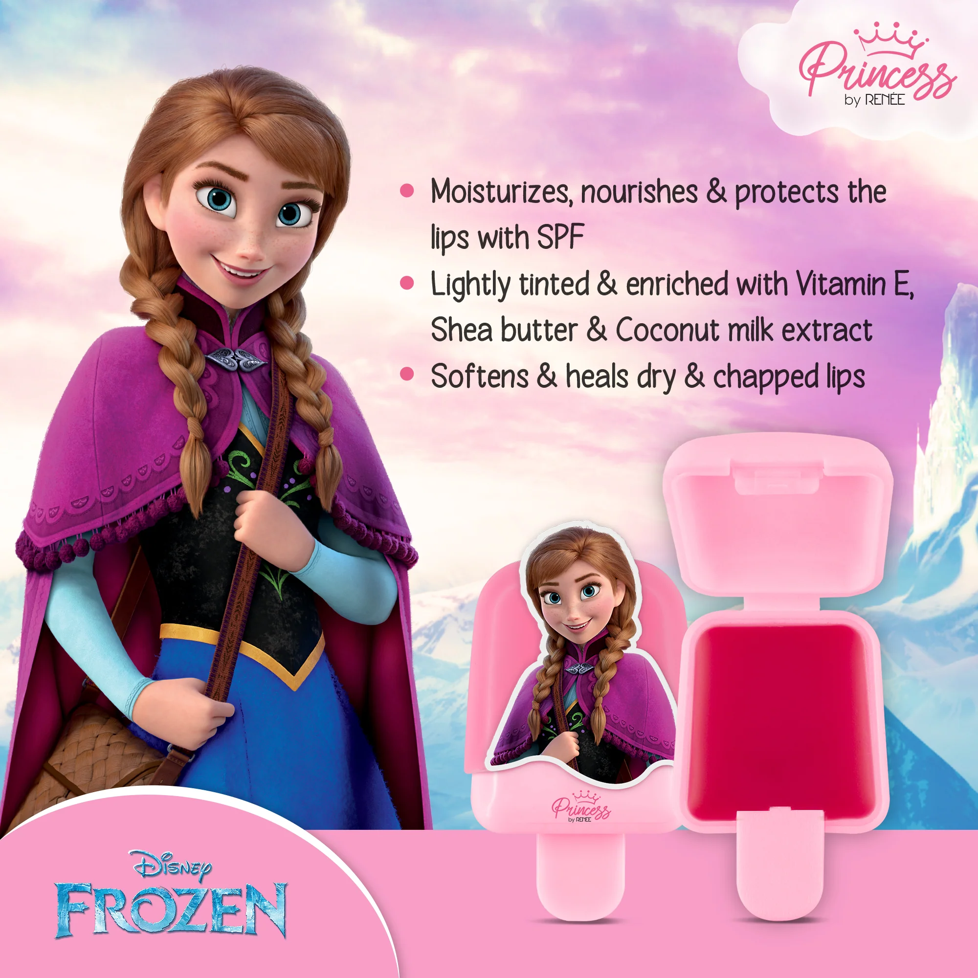 Tips & Tint Beauty Gift Set by Princess by RENEE, Pack of 3 - Image 2