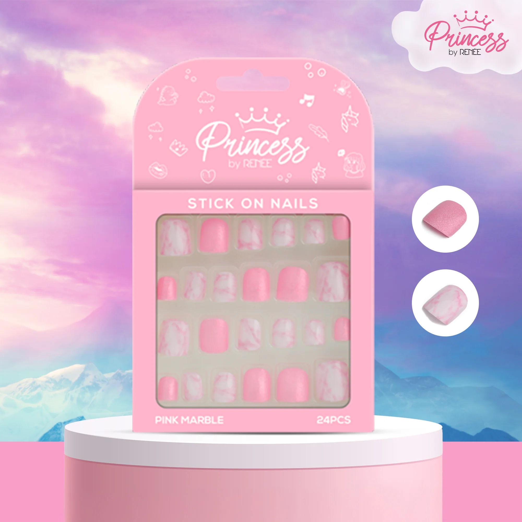 Tips & Tint Beauty Gift Set by Princess by RENEE, Pack of 3 - Image 4