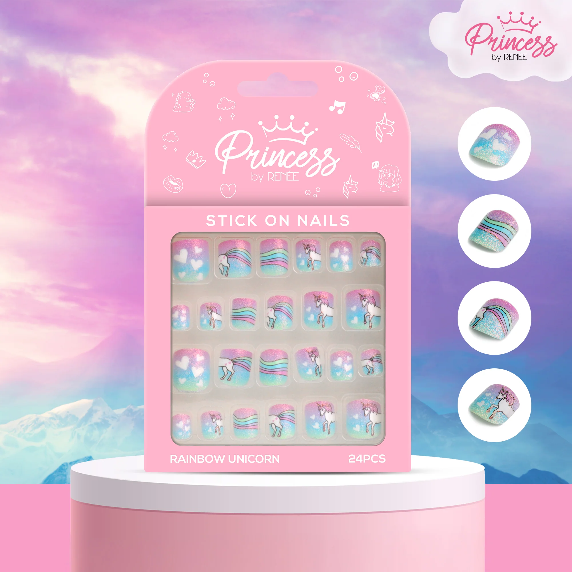 Tips & Tint Beauty Gift Set by Princess by RENEE, Pack of 3 - Image 5