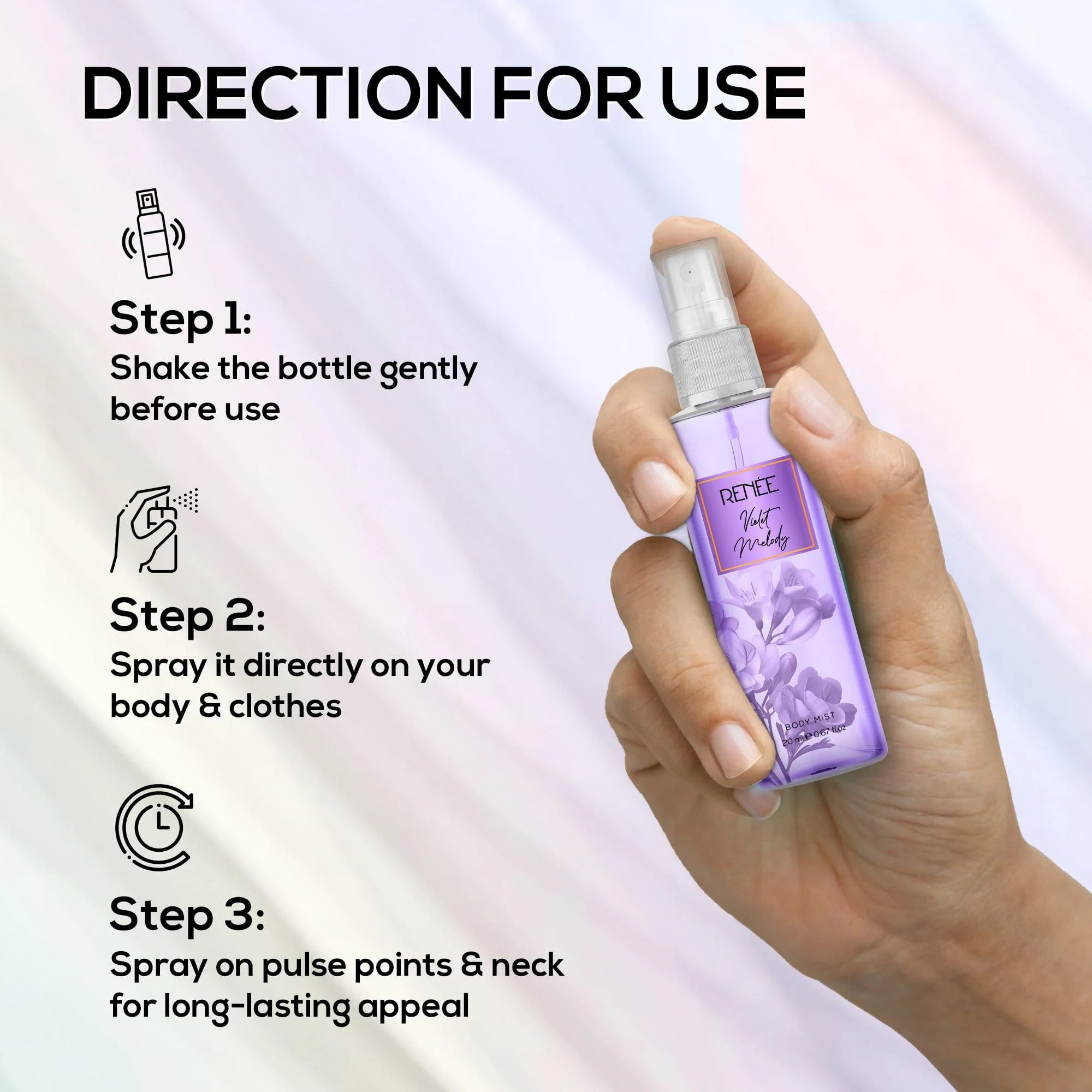 RENEE Body Mist Pack of 4, 20 ml Each - Image 3