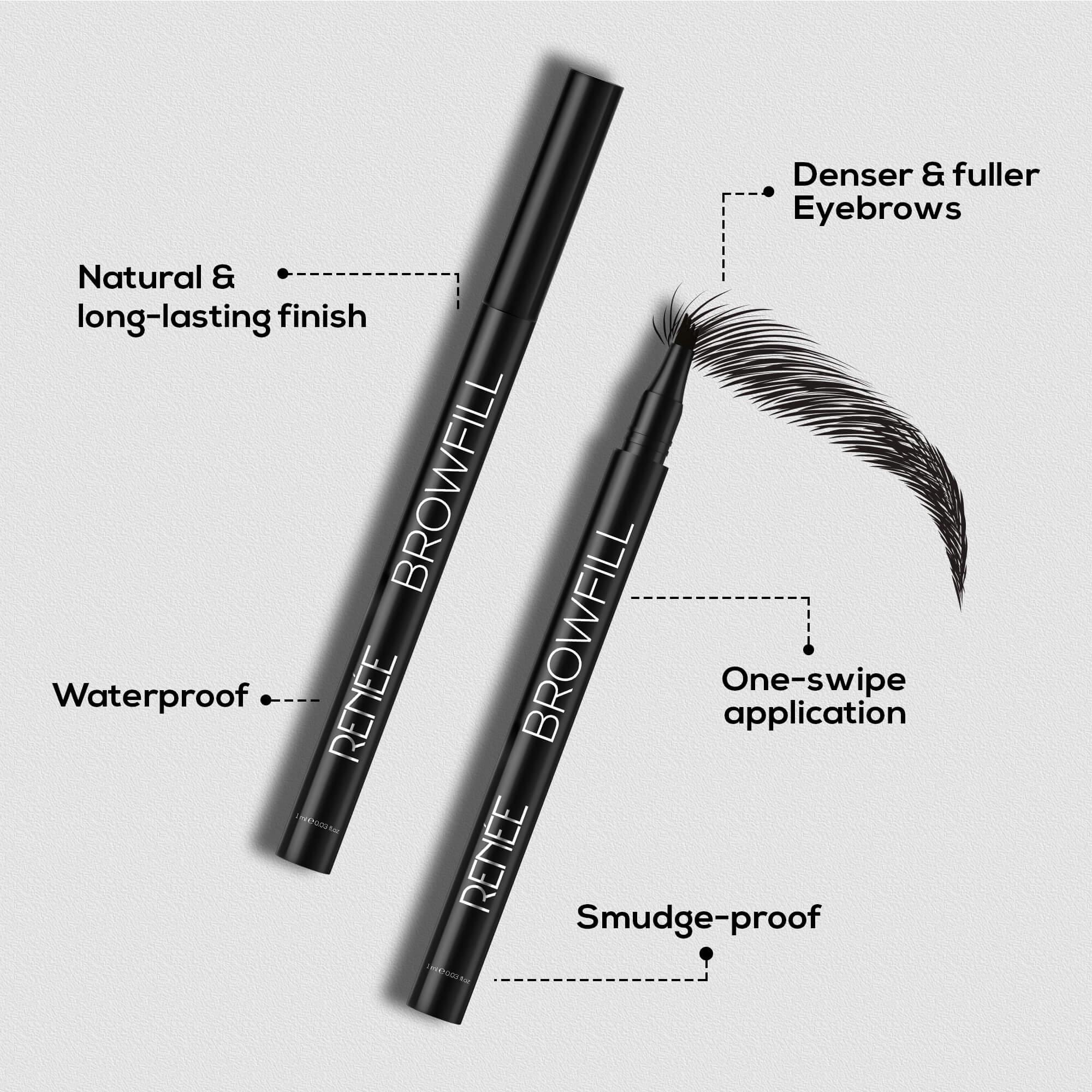 RENEE Browfill Eyebrow Pen, 1 ml - Image 4