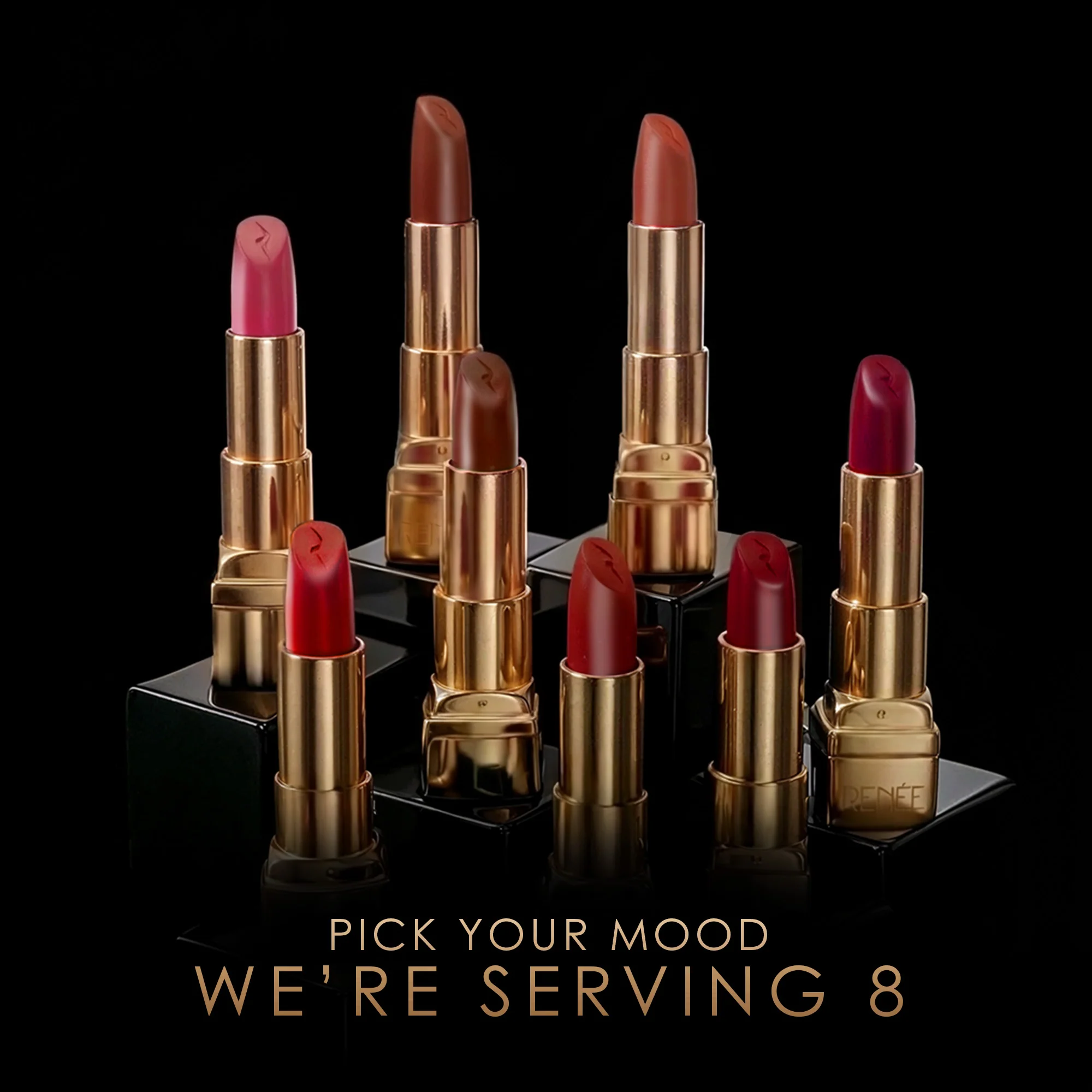 RENEE Classic Satin Matte Lipstick, 4g - Image 47