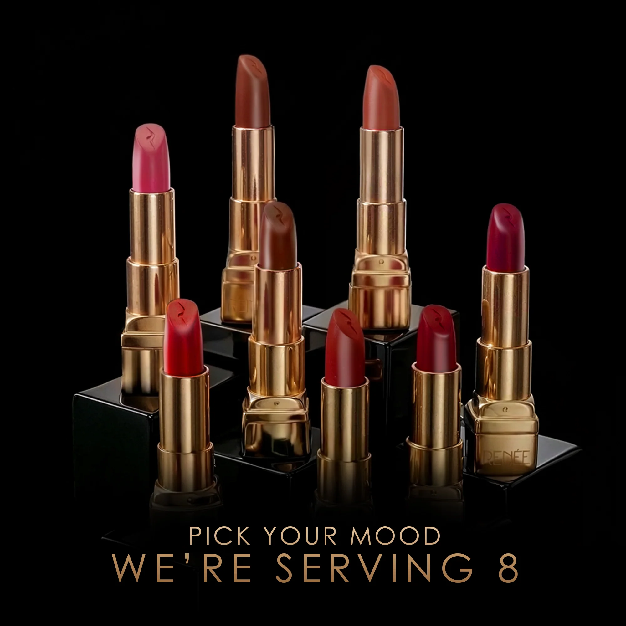 RENEE Classic Satin Matte Lipstick, 4g - Image 55