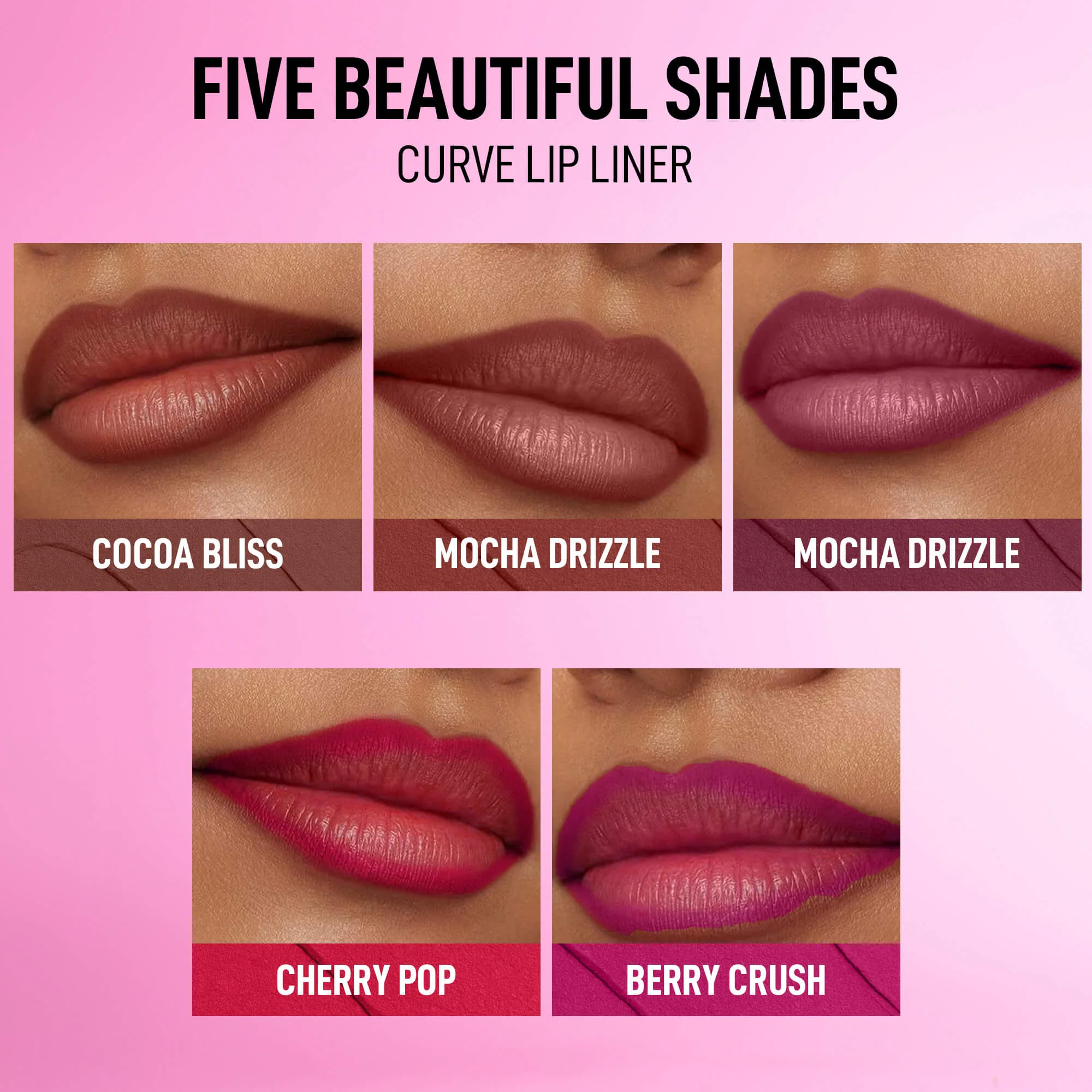 RENEE Curve Matte Lip Liner & Juicy Fix Tinted Lip Balm Set - Image 7