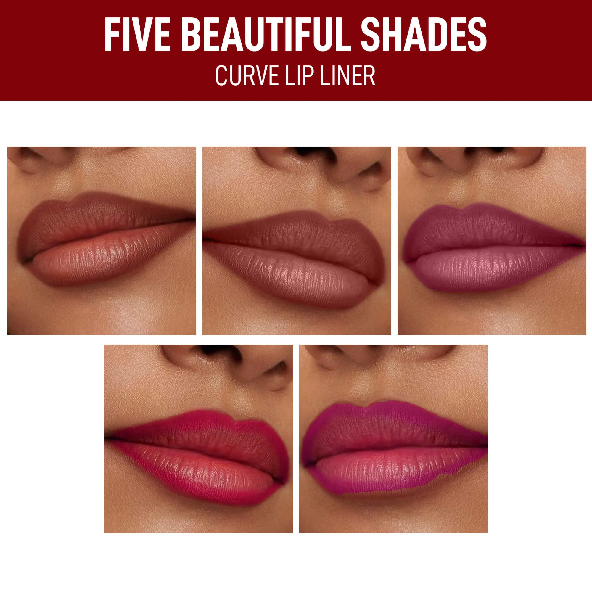RENEE Curve Matte Lip Liner & Stay With Me Matte Liquid Lipstick Set - Image 9