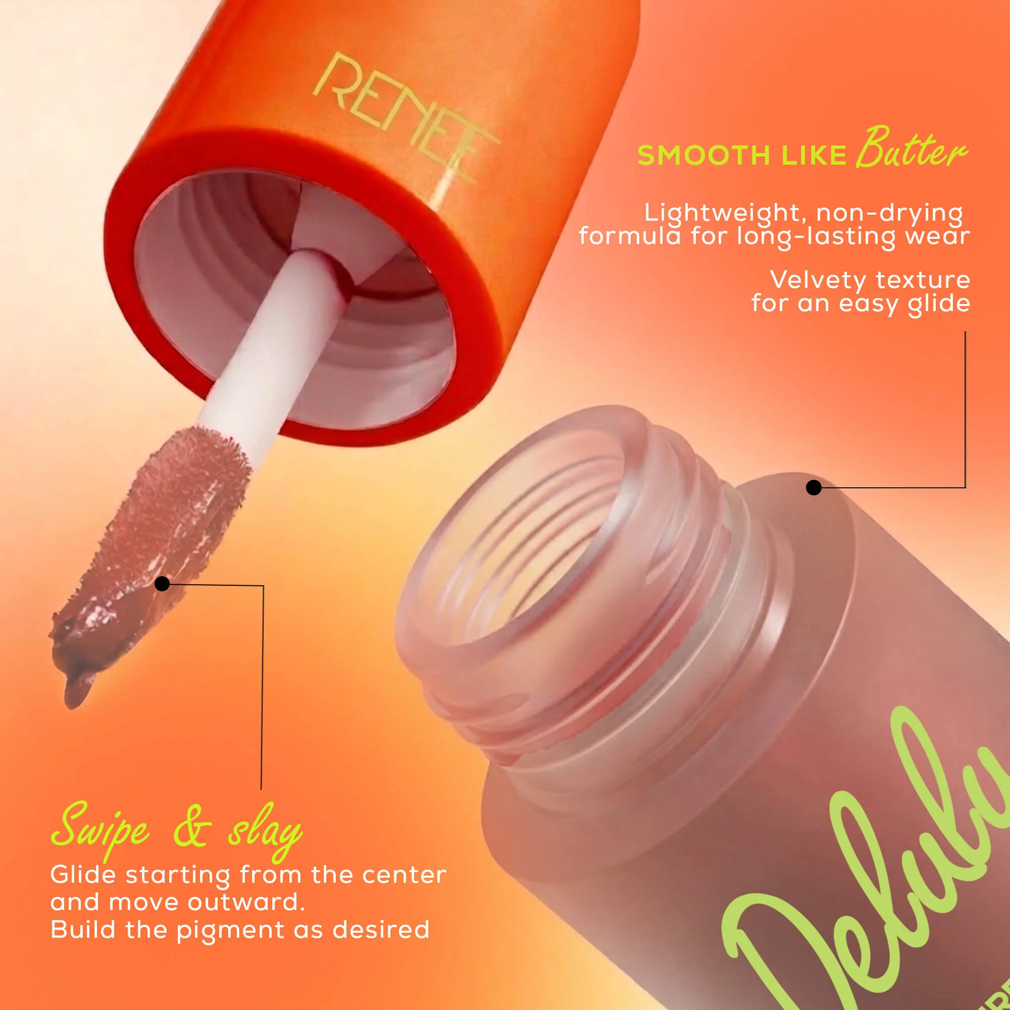 RENEE Delulu Blurring Matte Liquid Lipstick, 4ml - Image 11