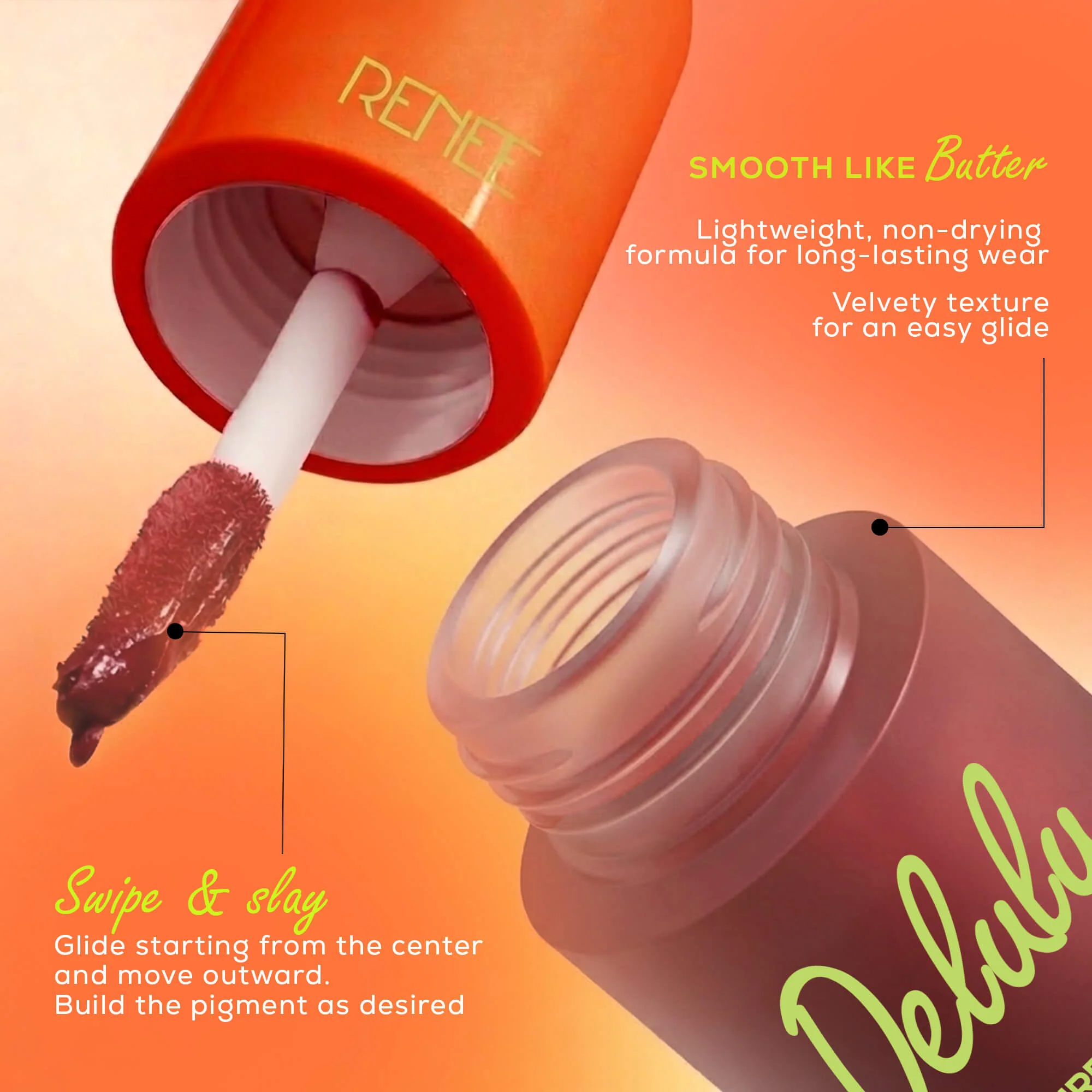 RENEE Delulu Blurring Matte Liquid Lipstick, 4ml - Image 18