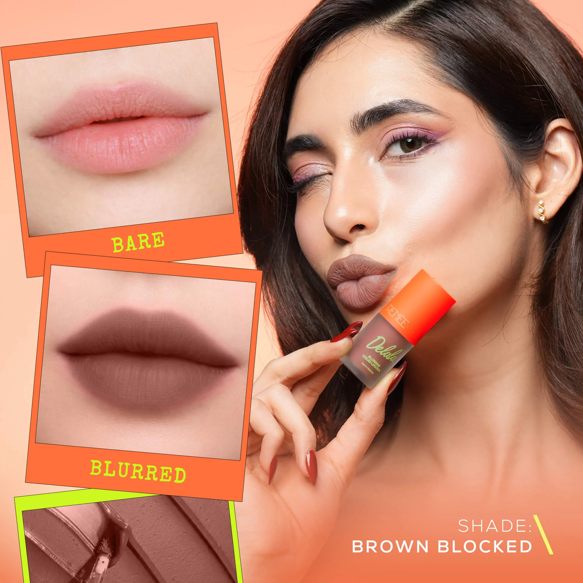RENEE Delulu Blurring Matte Liquid Lipstick, 4ml - Image 24