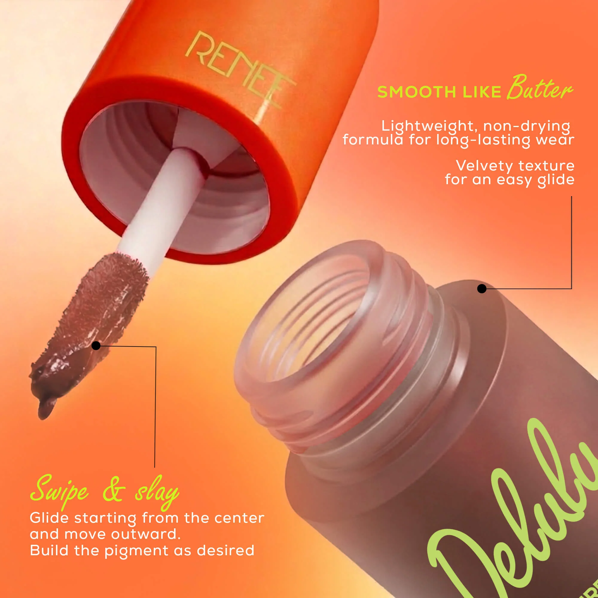 RENEE Delulu Blurring Matte Liquid Lipstick, 4ml - Image 25