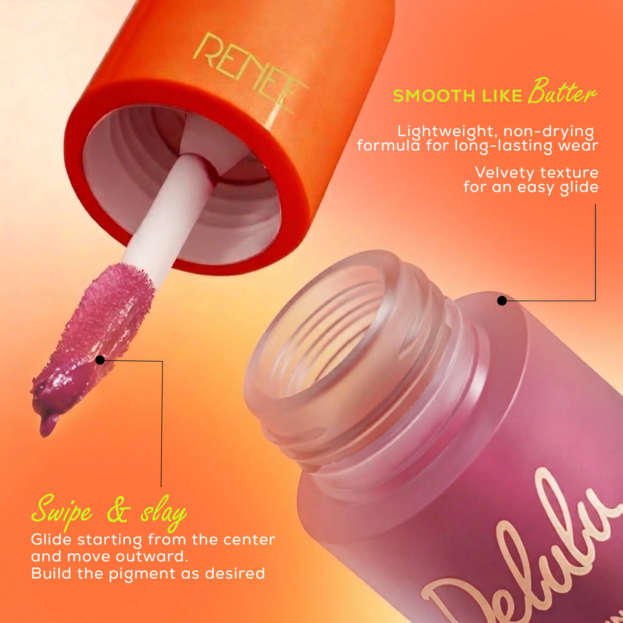 RENEE Delulu Blurring Matte Liquid Lipstick, 4ml - Image 39