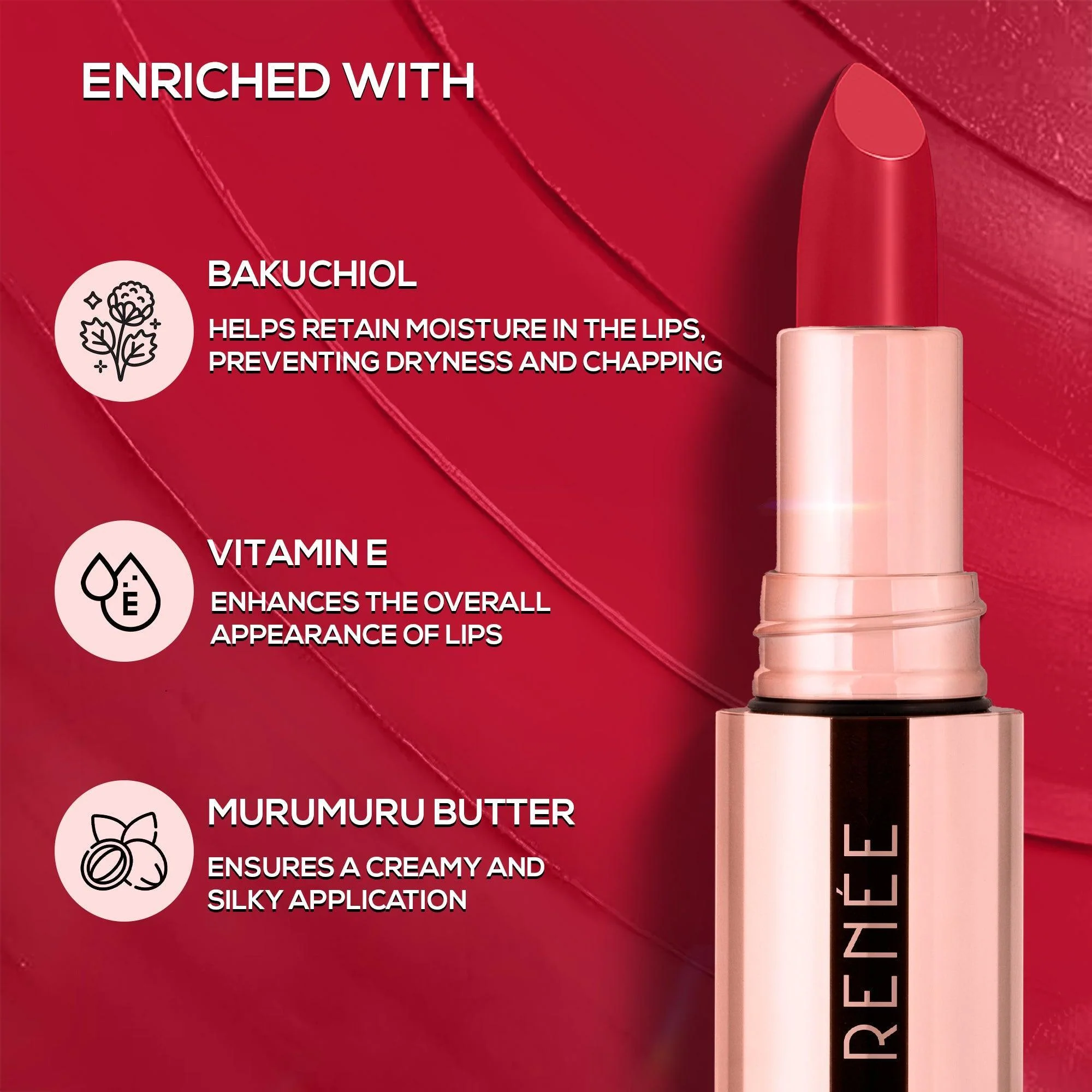 RENEE Everstay Long Stay Matte Lipstick, 4.2 g - Image 3