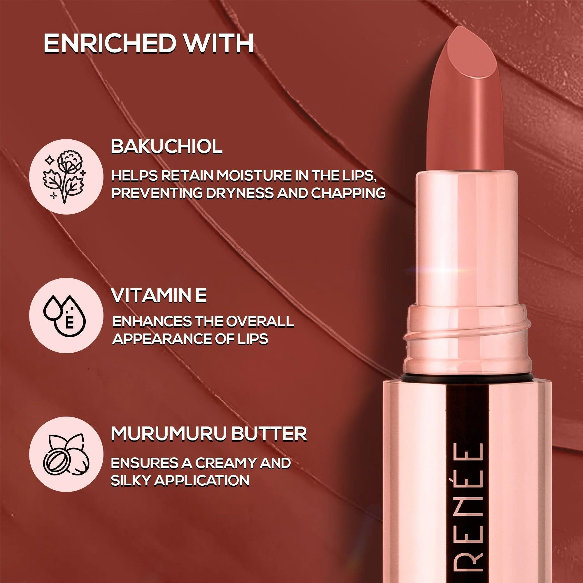 RENEE Everstay Long Stay Matte Lipstick, 4.2 g - Image 38