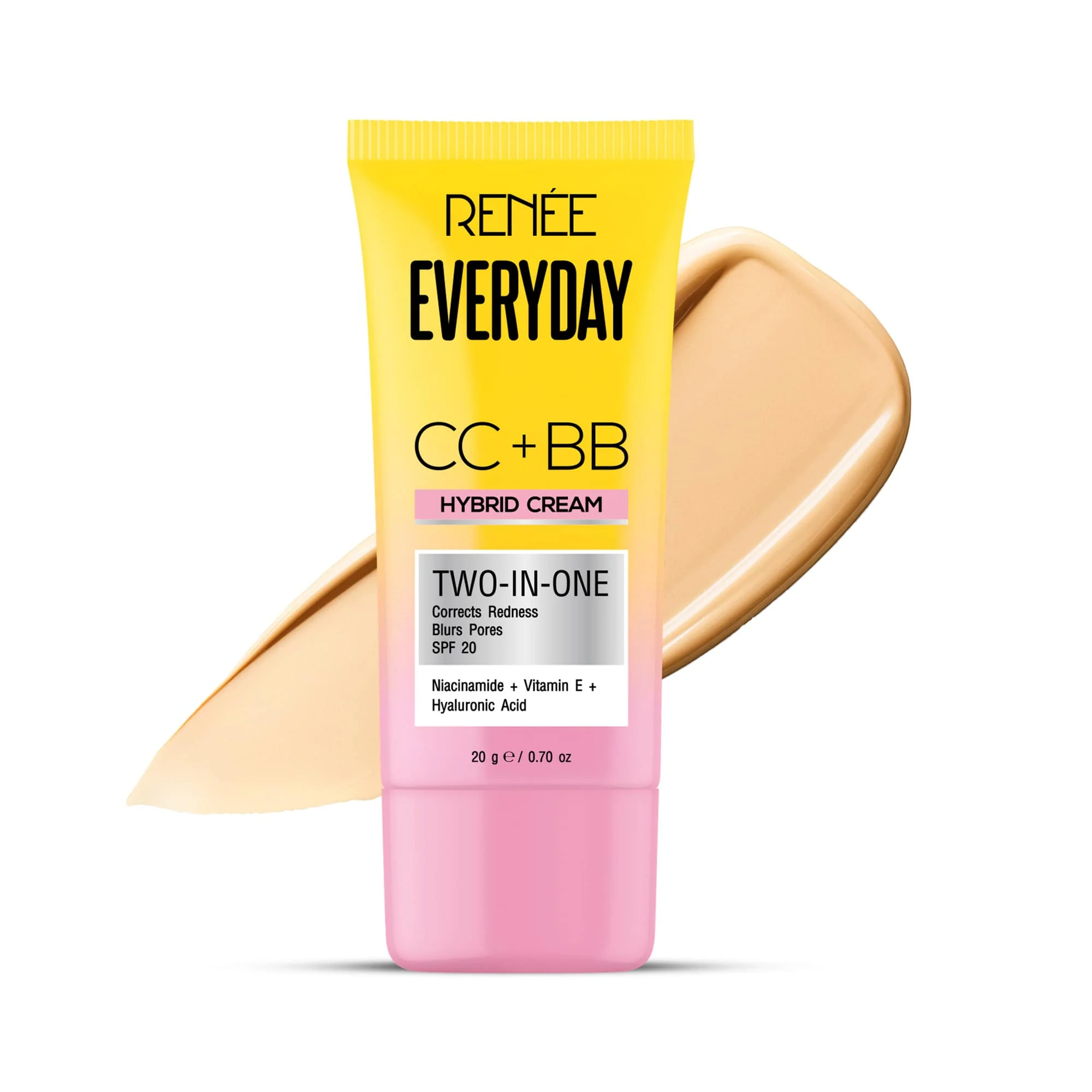 RENEE Everyday CC + BB Hybrid Cream With SPF 20 For Even Skin Tone - Image 7