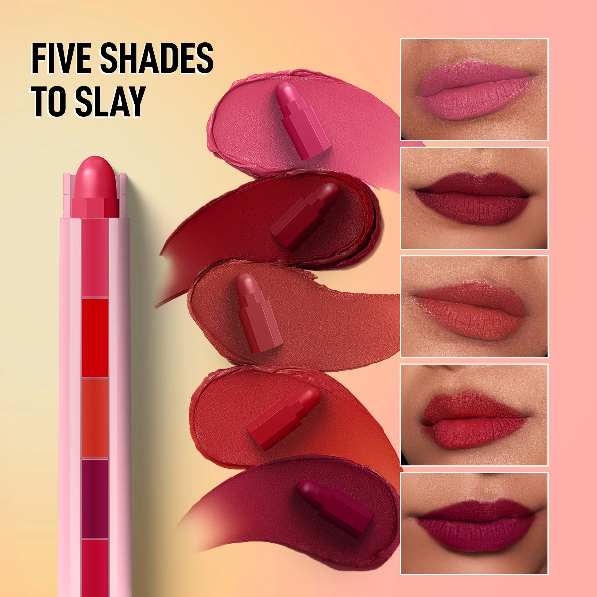RENEE Everyday Fab 5 5-in-1 Matte Lipstick - Image 5