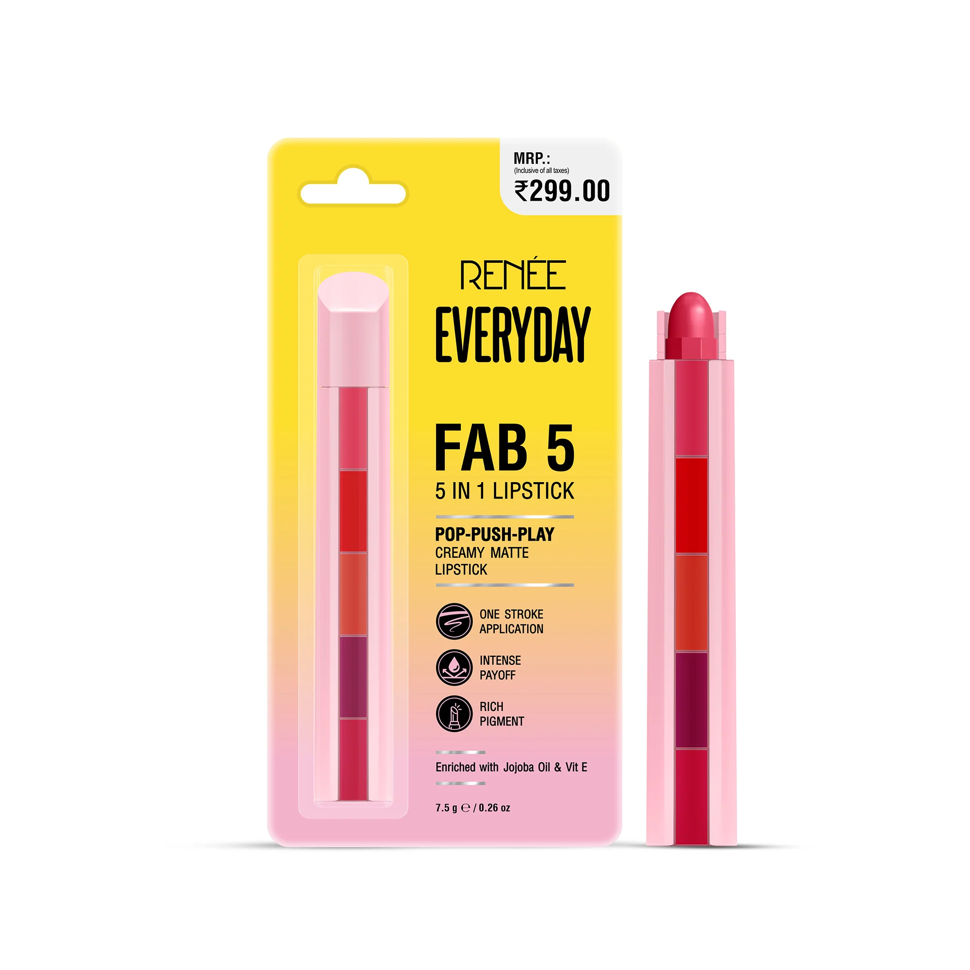 RENEE Everyday Fab 5 5-in-1 Matte Lipstick - Image 7
