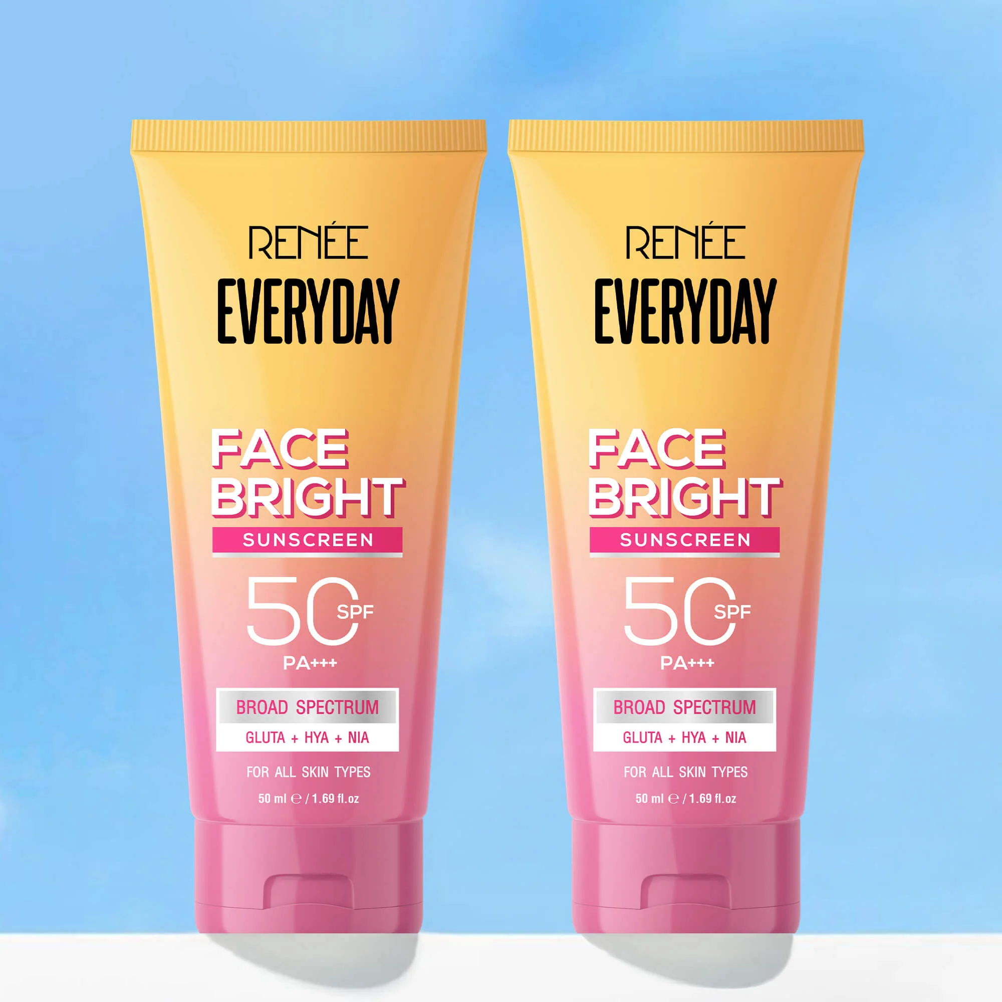 RENEE Everyday Face Bright Brightening Sunscreen With Niacinamide | In-Vivo Tested SPF 50 PA+++, 50ml - Image 8