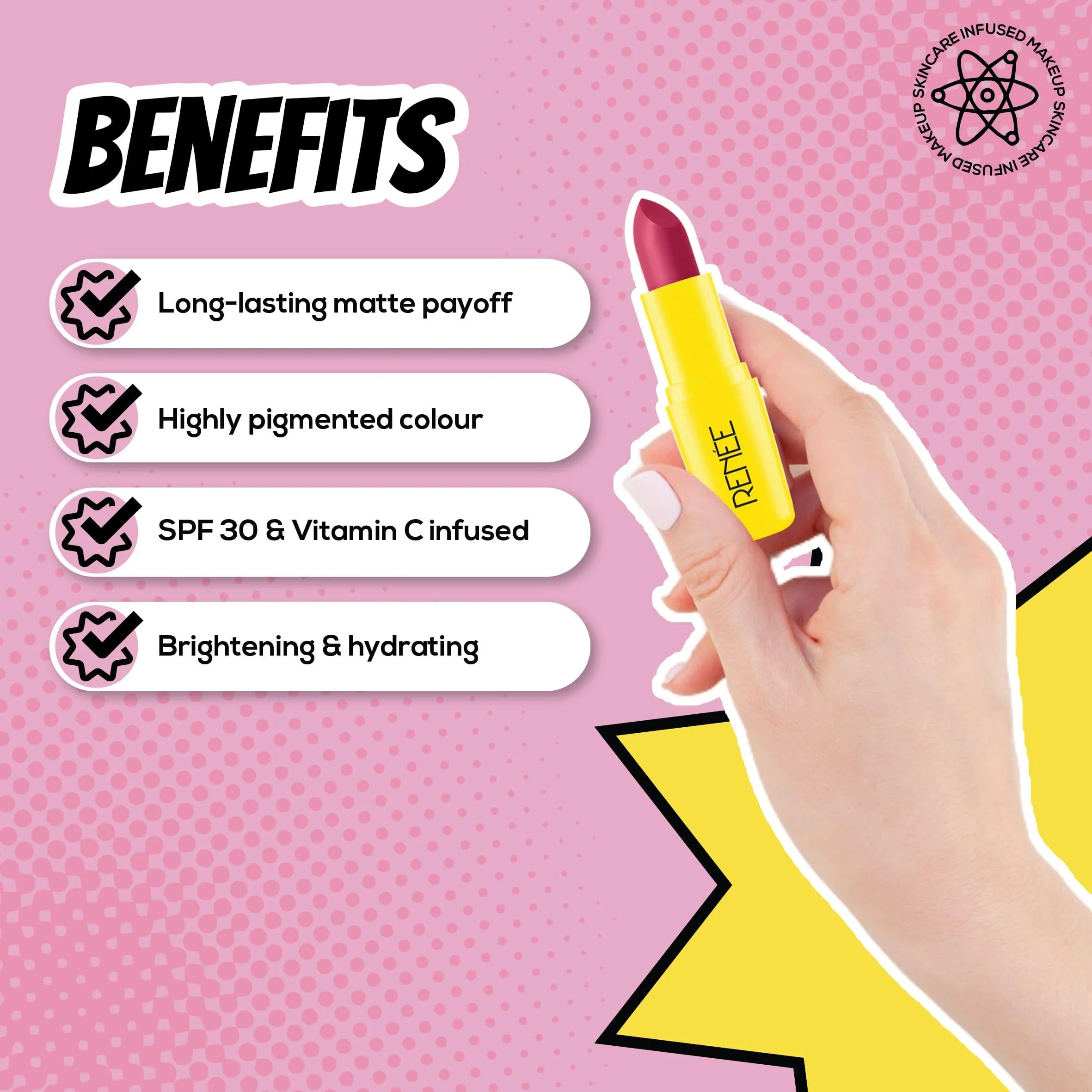 RENEE Everyday Matte Lipstick, 3 g - Image 47