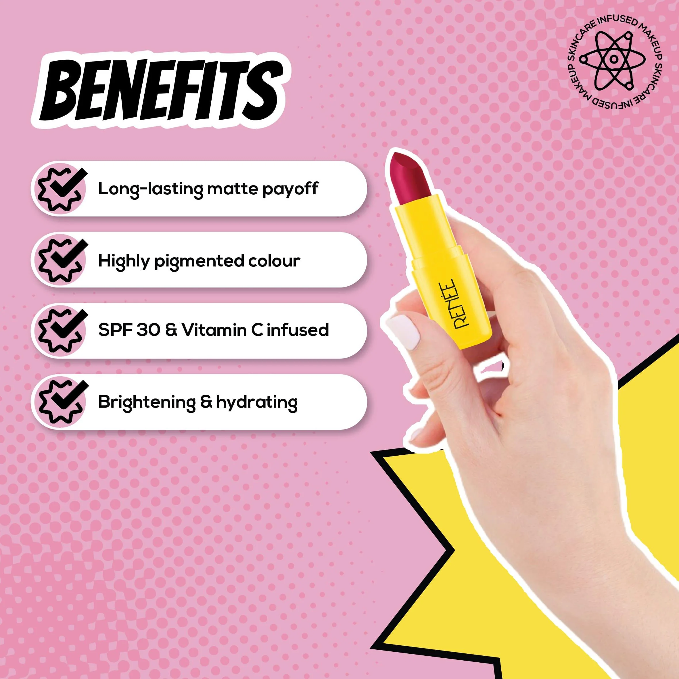 RENEE Everyday Matte Lipstick, 3 g - Image 7