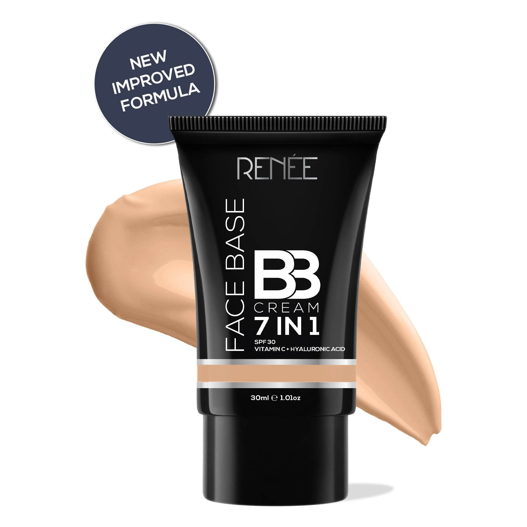 RENEE Face Base 7 in 1 BB Cream with SPF 30, Hyaluronic Acid & Vitamin C, 30 ml - Image 19