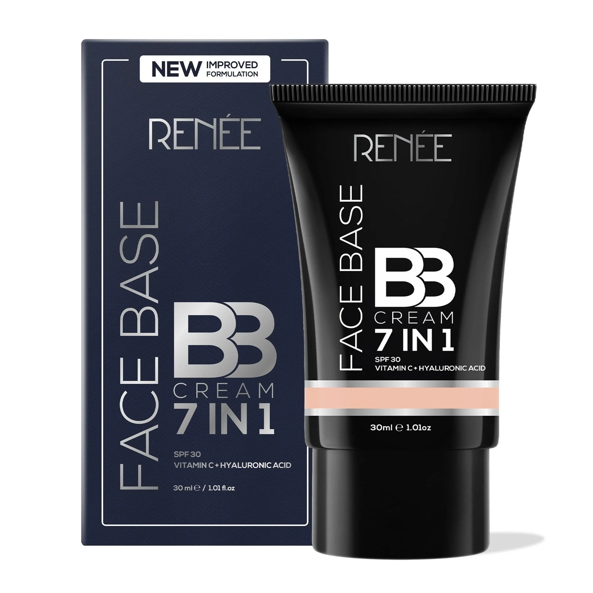 RENEE Face Base 7 in 1 BB Cream with SPF 30, Hyaluronic Acid & Vitamin C, 30 ml - Image 38