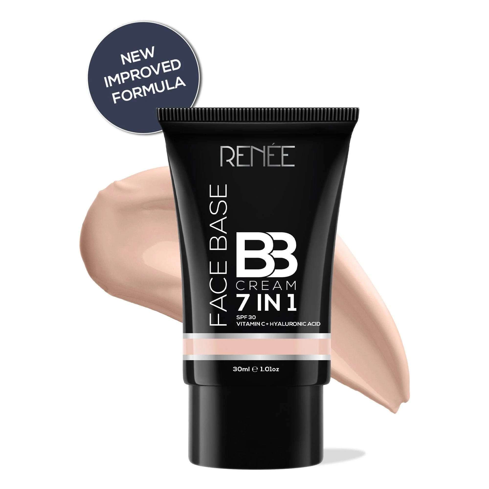 RENEE Face Base 7 in 1 BB Cream with SPF 30, Hyaluronic Acid & Vitamin C, 30 ml - Image 55