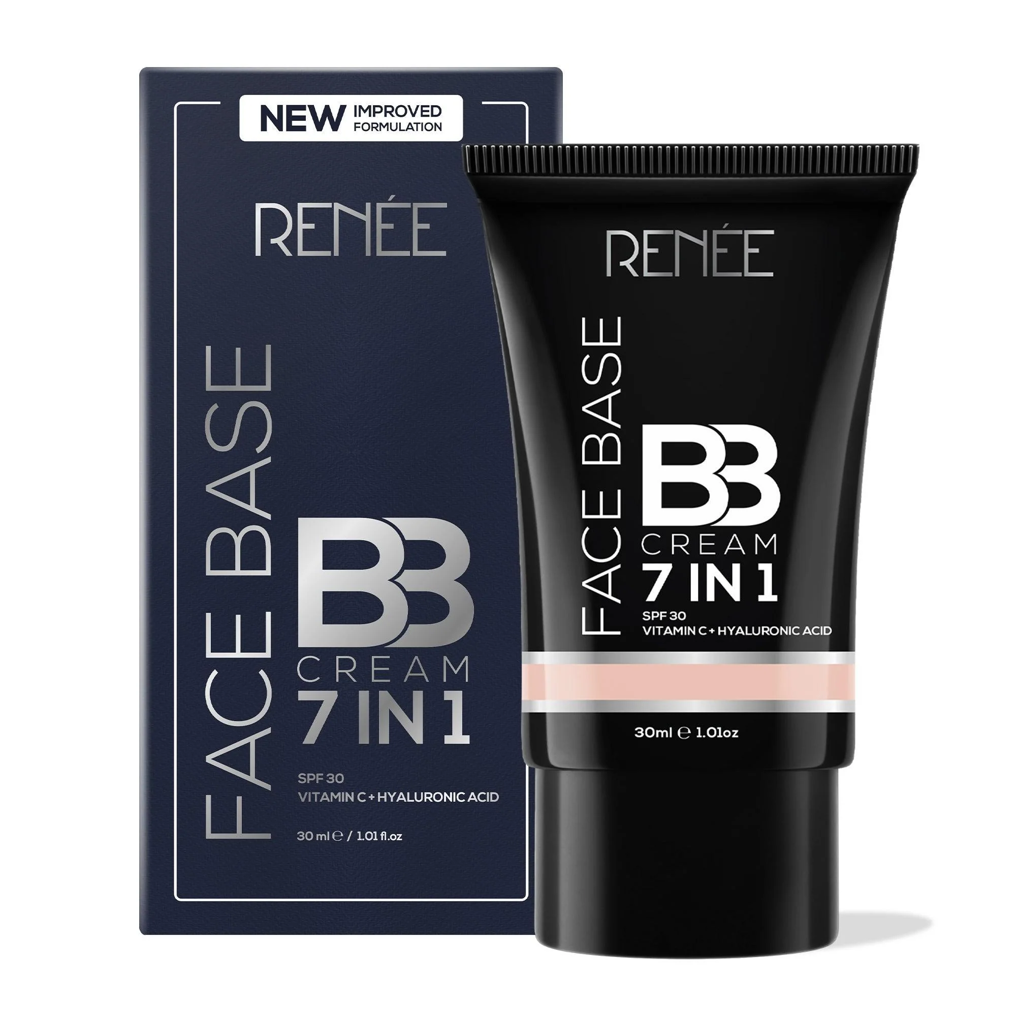 RENEE Face Base 7 in 1 BB Cream with SPF 30, Hyaluronic Acid & Vitamin C, 30 ml - Image 56