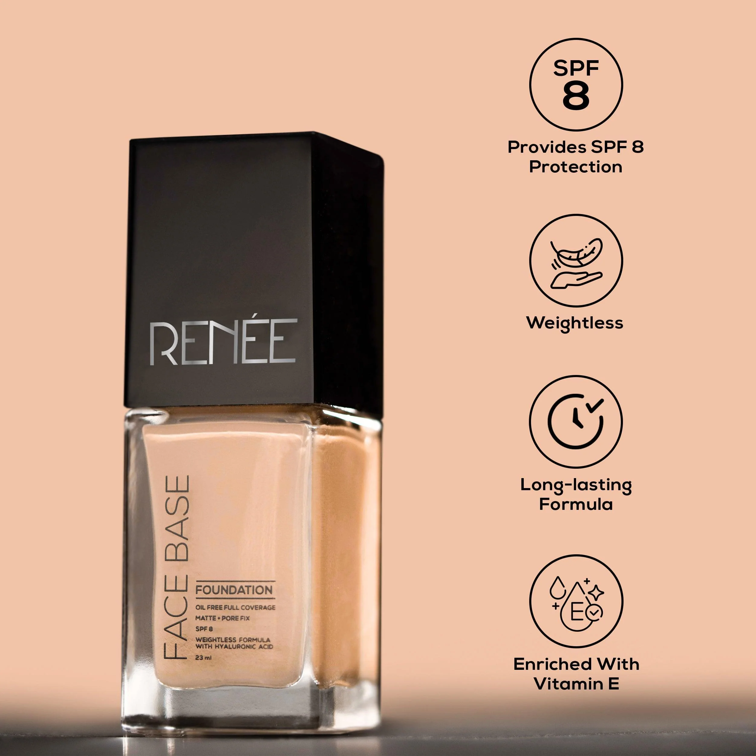 RENEE Face Base Liquid Foundation, 23 ml - Image 14