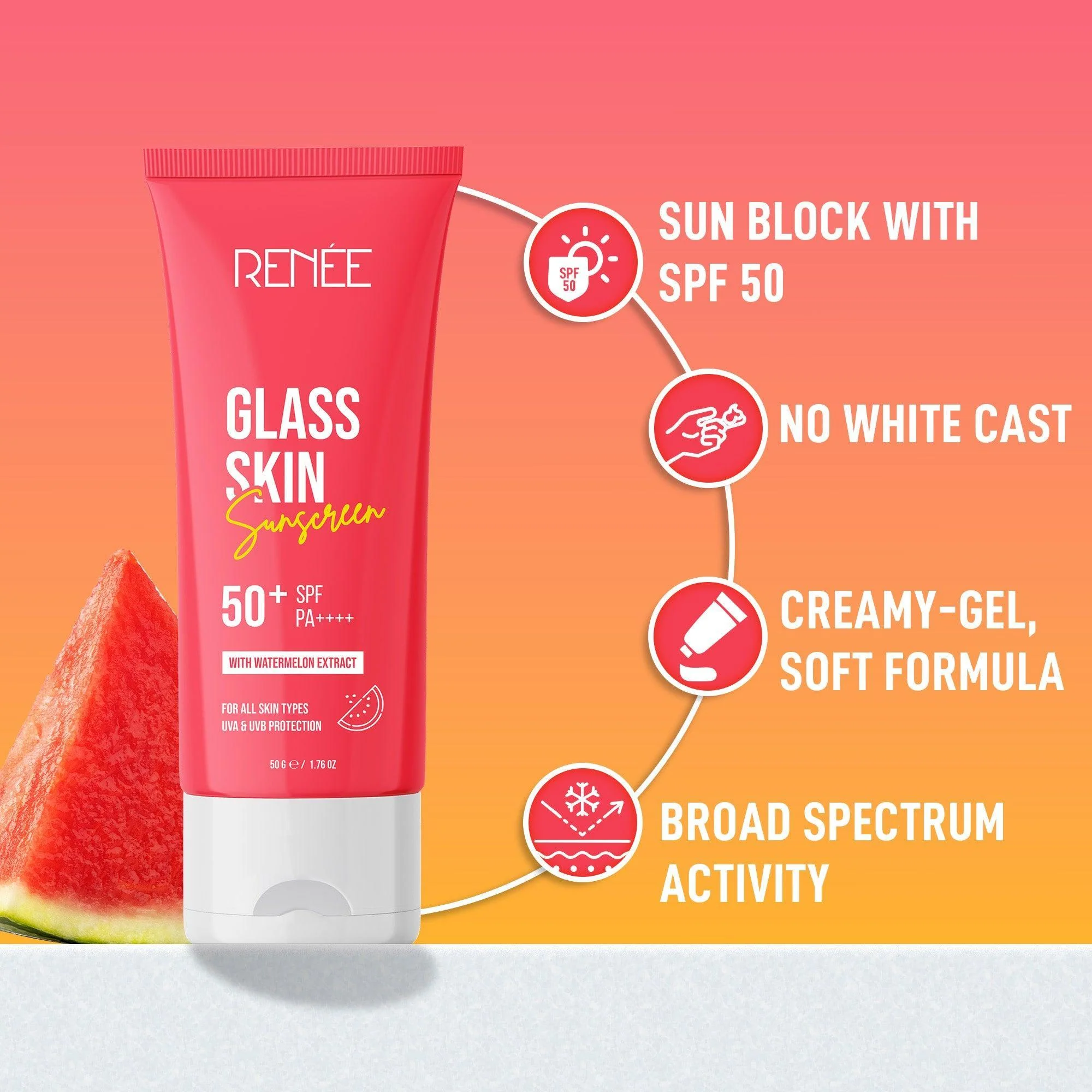 RENEE Glass Skin Sunscreen, 50 g - Image 3