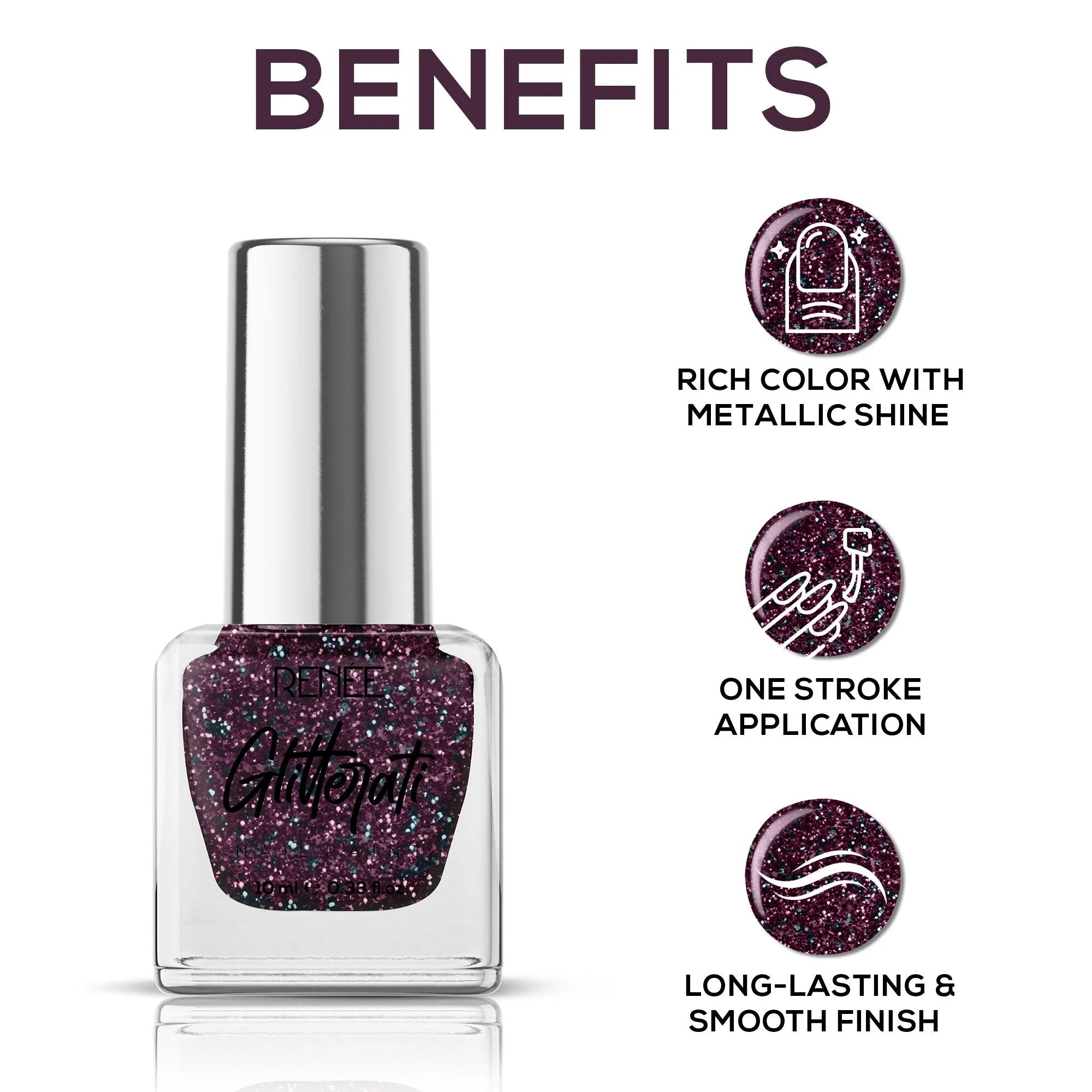 RENEE Glitterati Nail Paint 10ml - Image 43