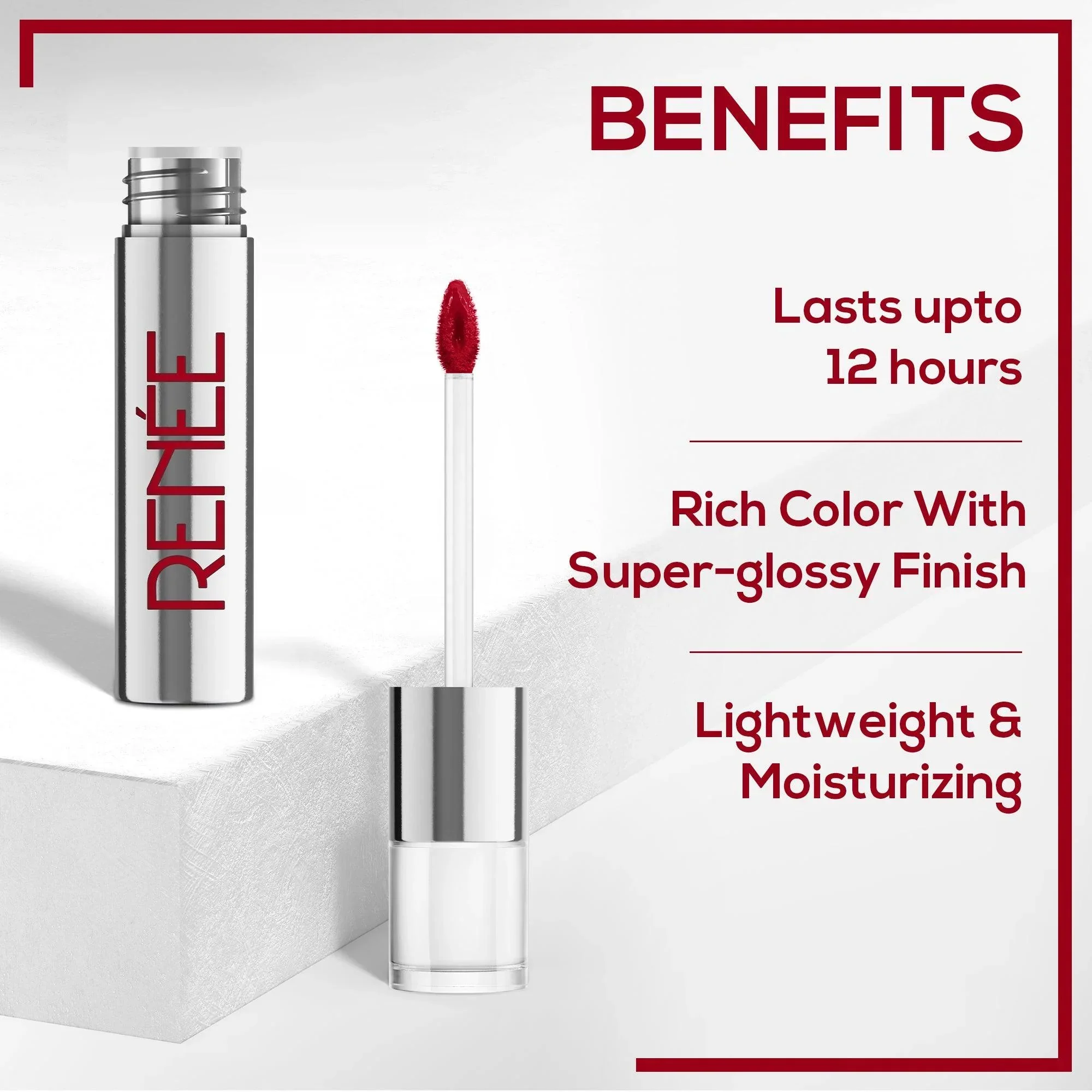 RENEE Gloss Stay - Transfer Proof Glossy Liquid Lip Color, 3.5 ml - Image 59