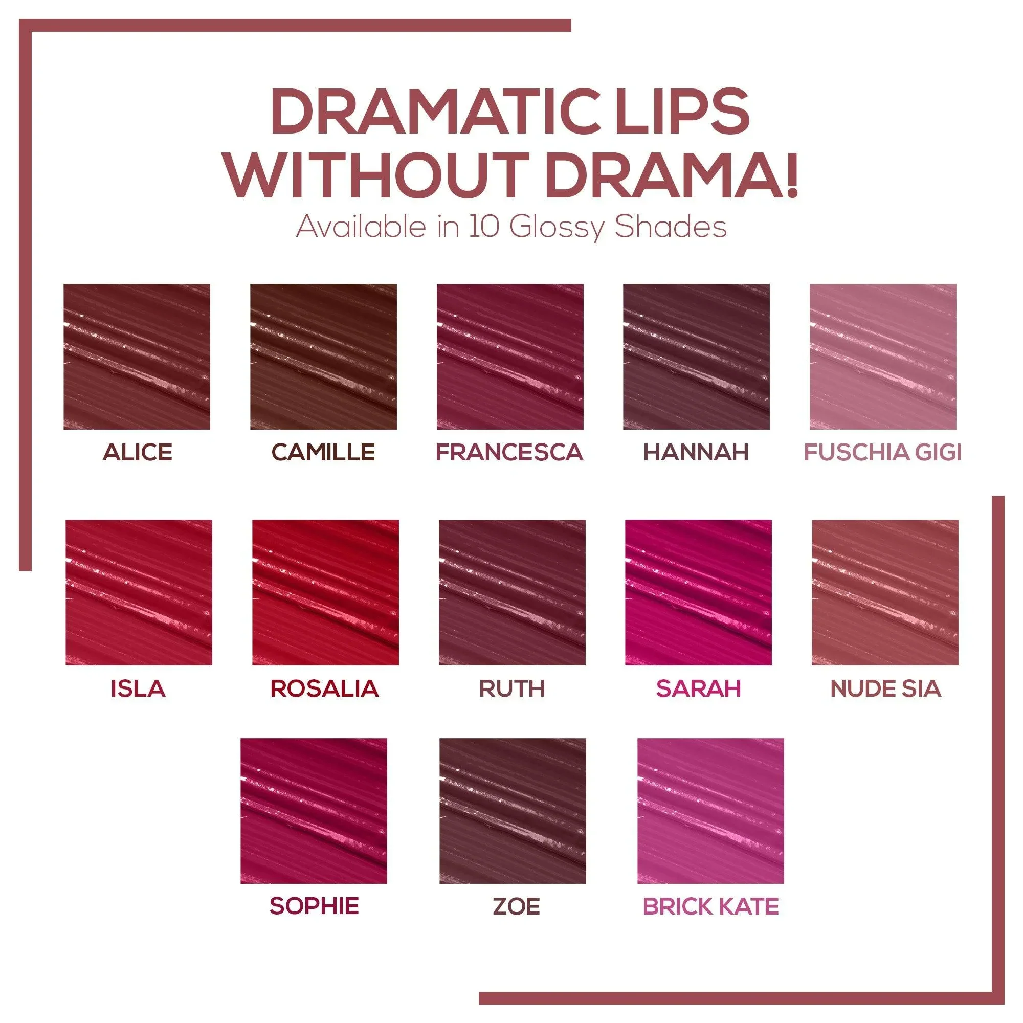 RENEE Gloss Stay - Transfer Proof Glossy Liquid Lip Color, 3.5 ml - Image 96