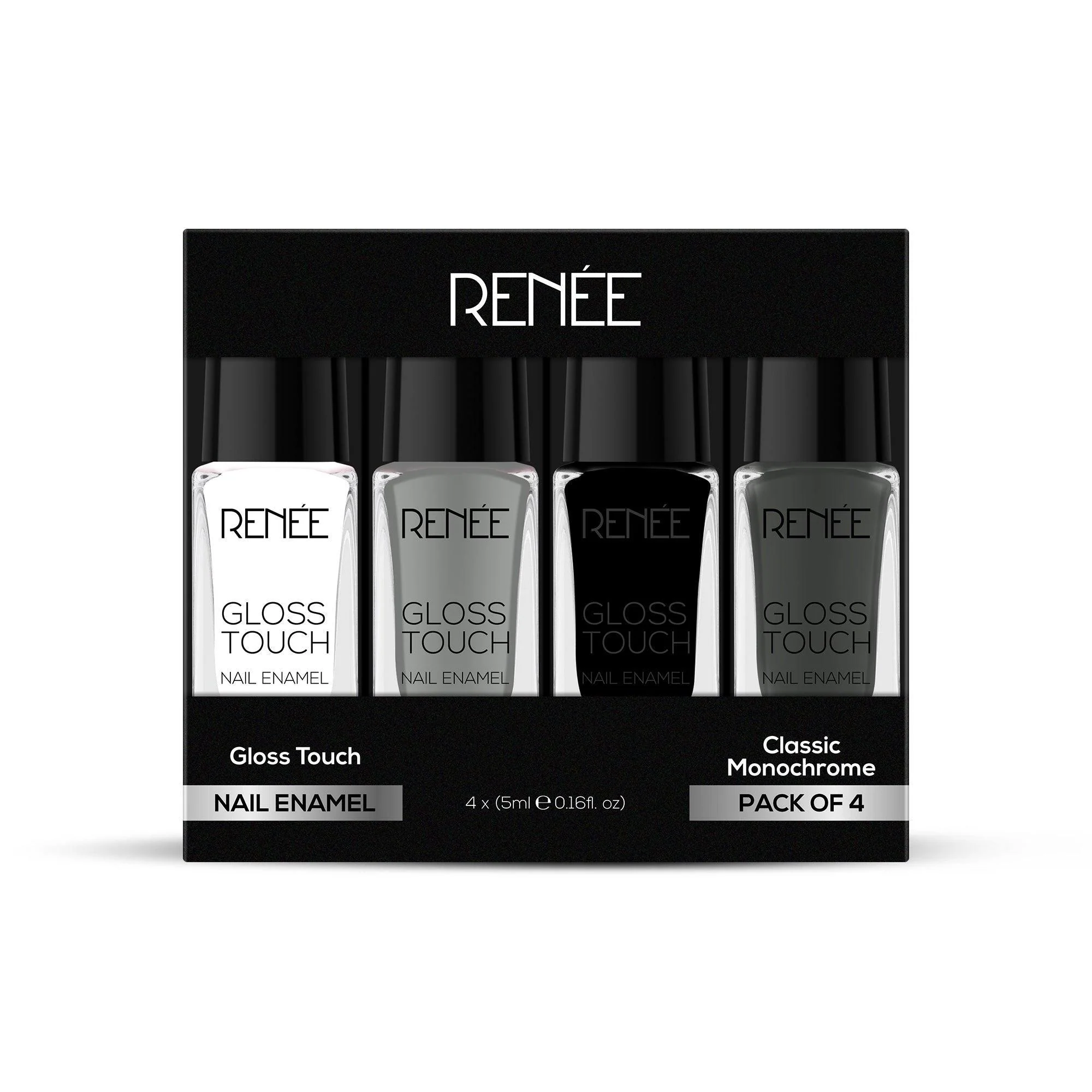 RENEE Gloss Touch Set of 4 Nail Enamels, 5 ml each - Image 9