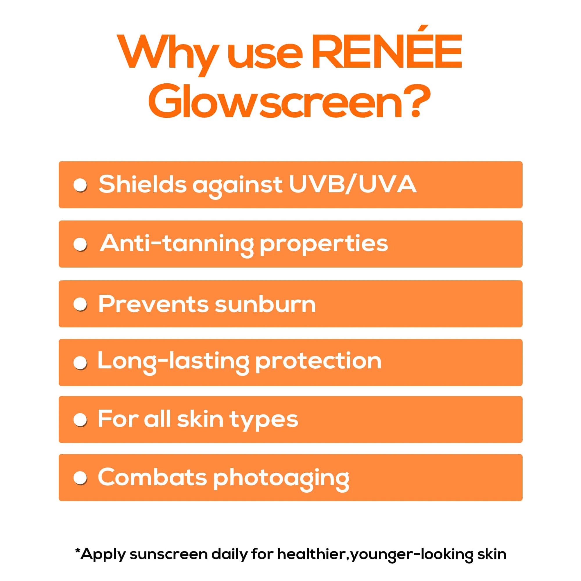 RENEE Glowscreen SPF 50 Sunscreen Cream, 50 ml - Image 4