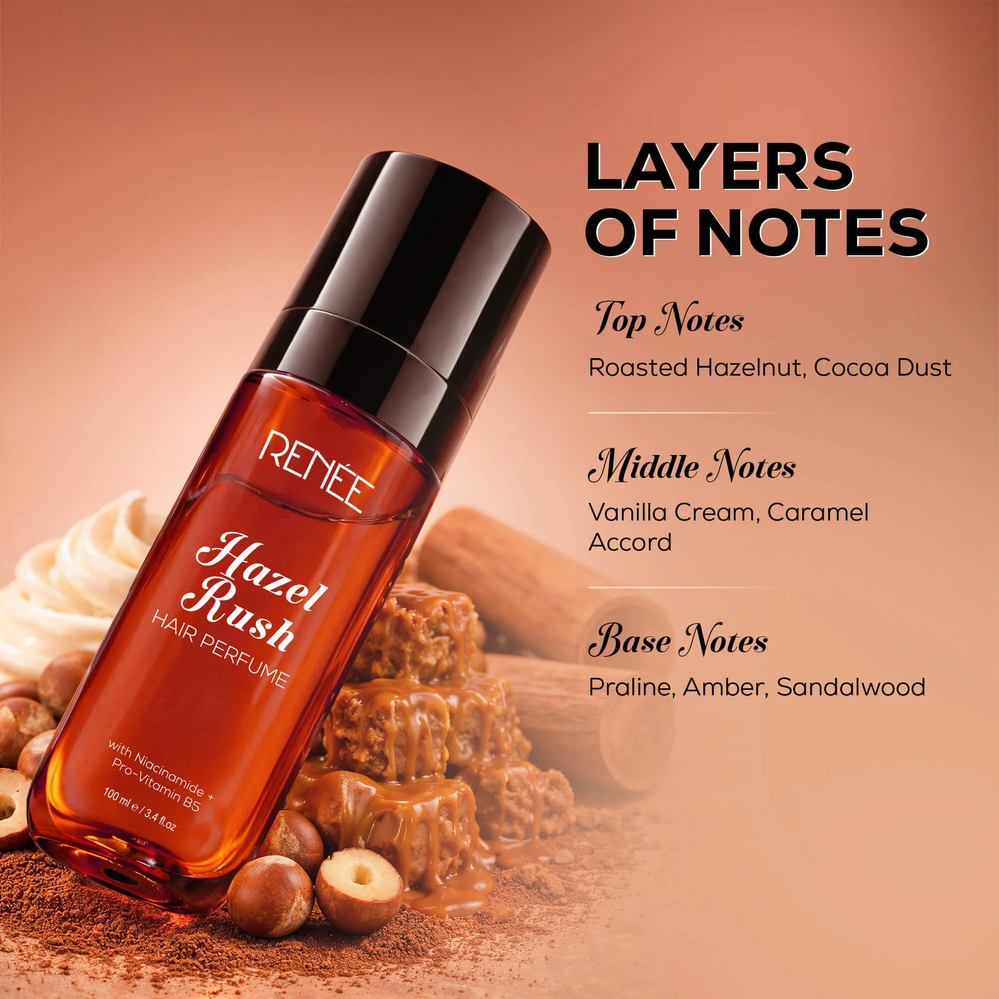 RENEE Hair Perfume Hazel Rush, With Niacinamide, Provitamin B5 - Image 3