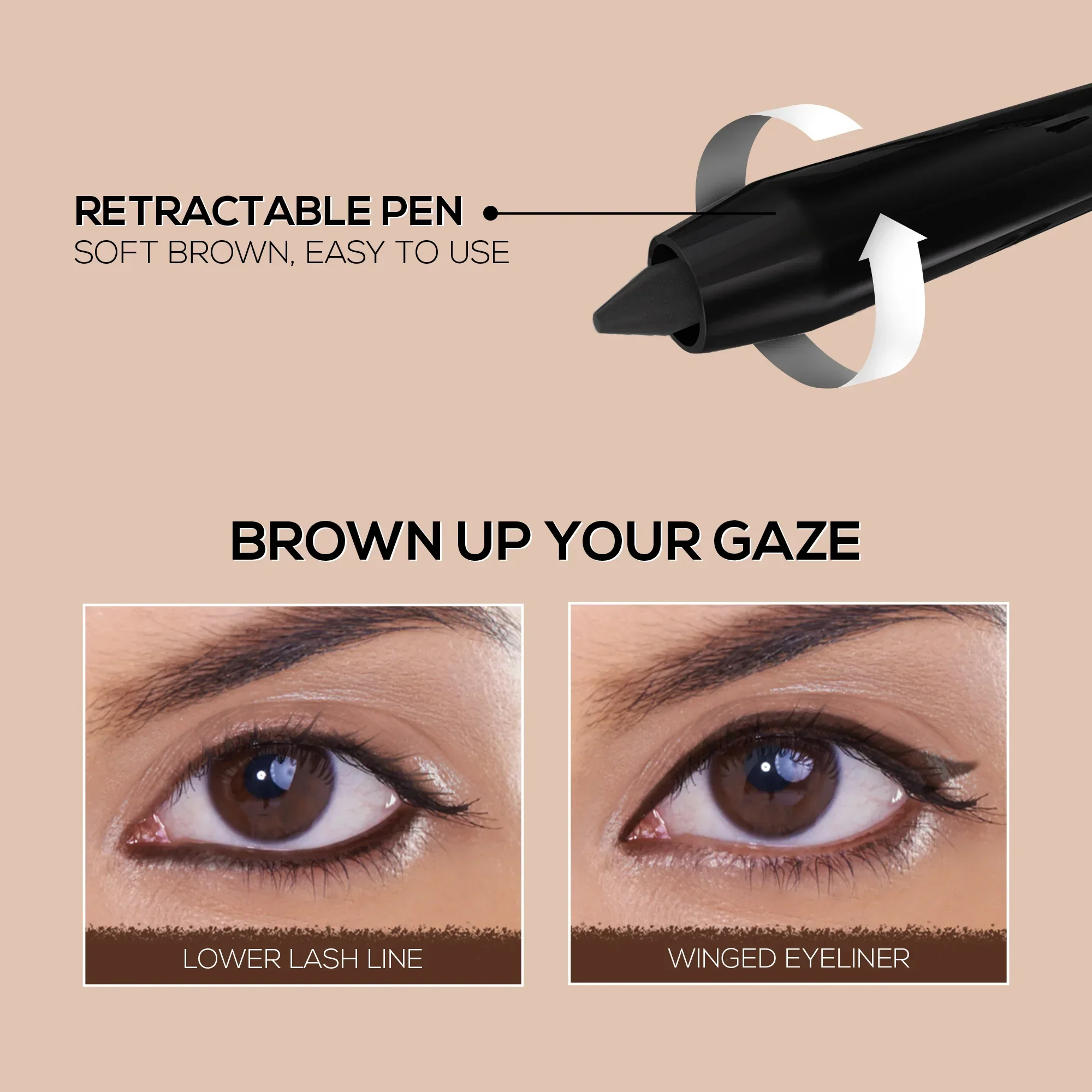 RENEE Hard Black & Pure Brown Kajal combo - Image 4