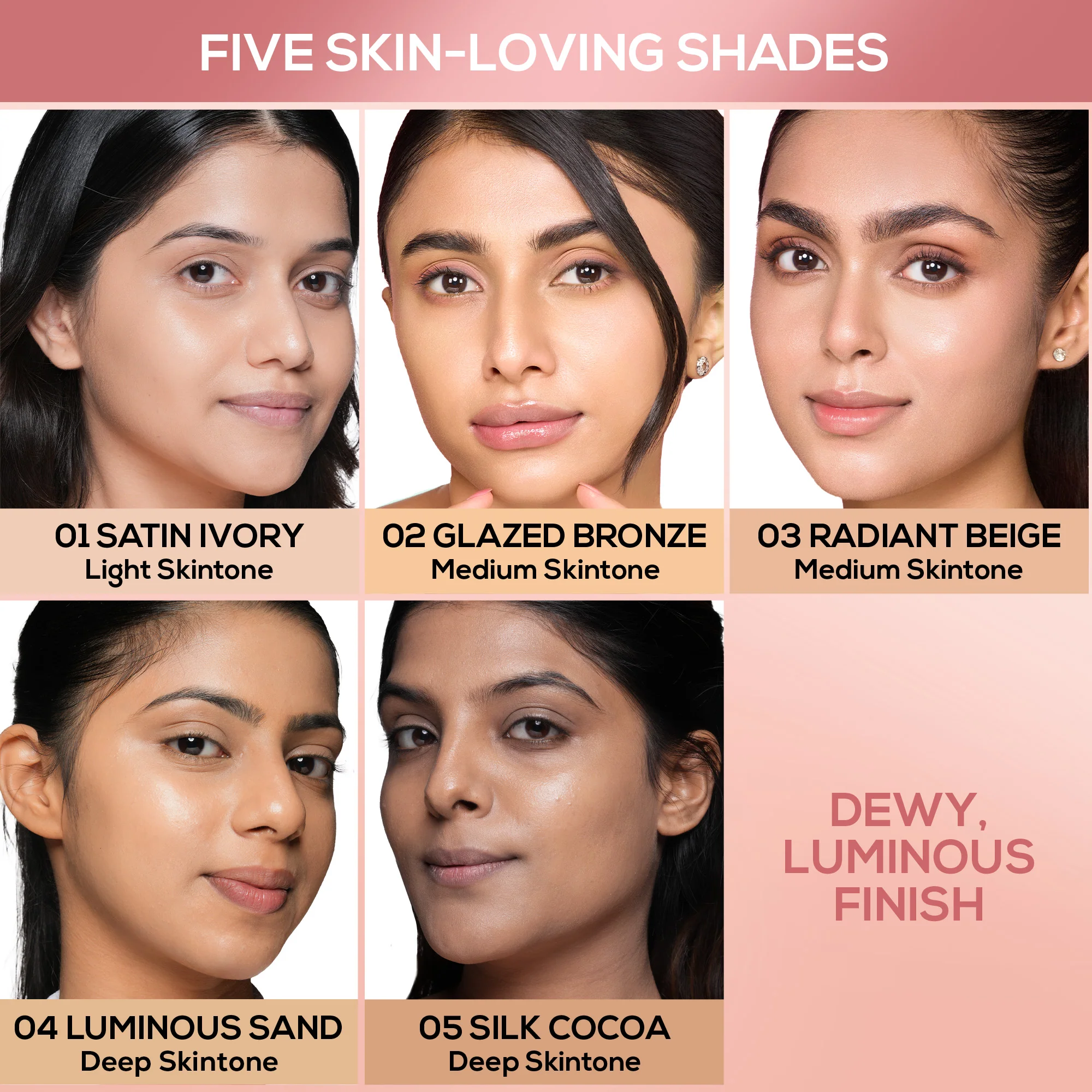 RENEE Lumi Glow Highlighting Liquid Foundation With Dewy Finish, Buildable Coverage & 3D Glow, 30 ml - Image 12