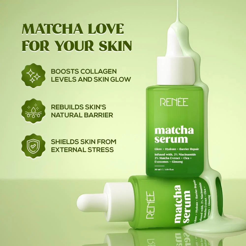 RENEE Matcha Face Serum For Hydration and Glow, 30ml - Image 2