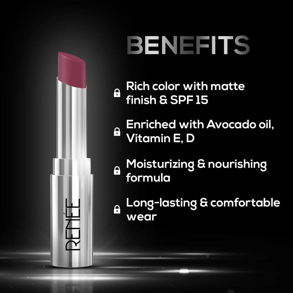 RENEE Matte Lock Lipstick, 3.5 g - Image 45