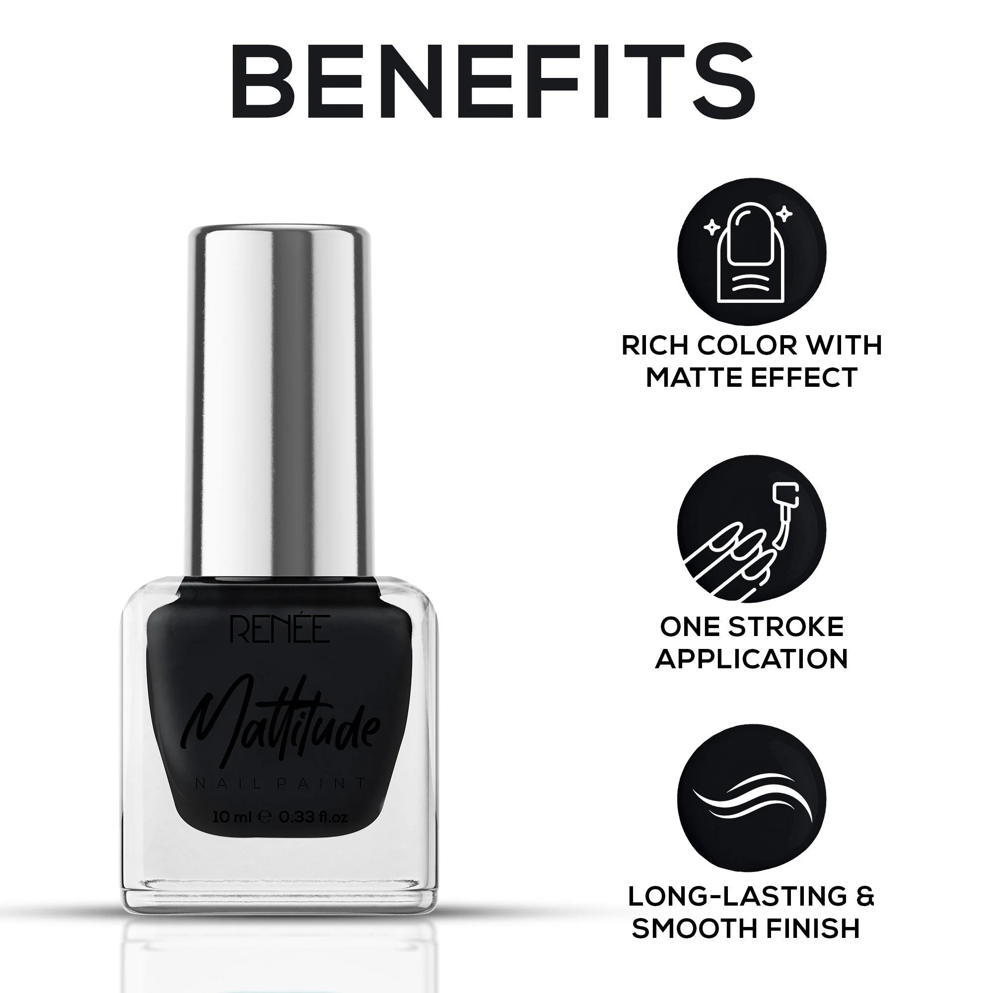 RENEE Mattitude Nail Paint 10ml - Image 23