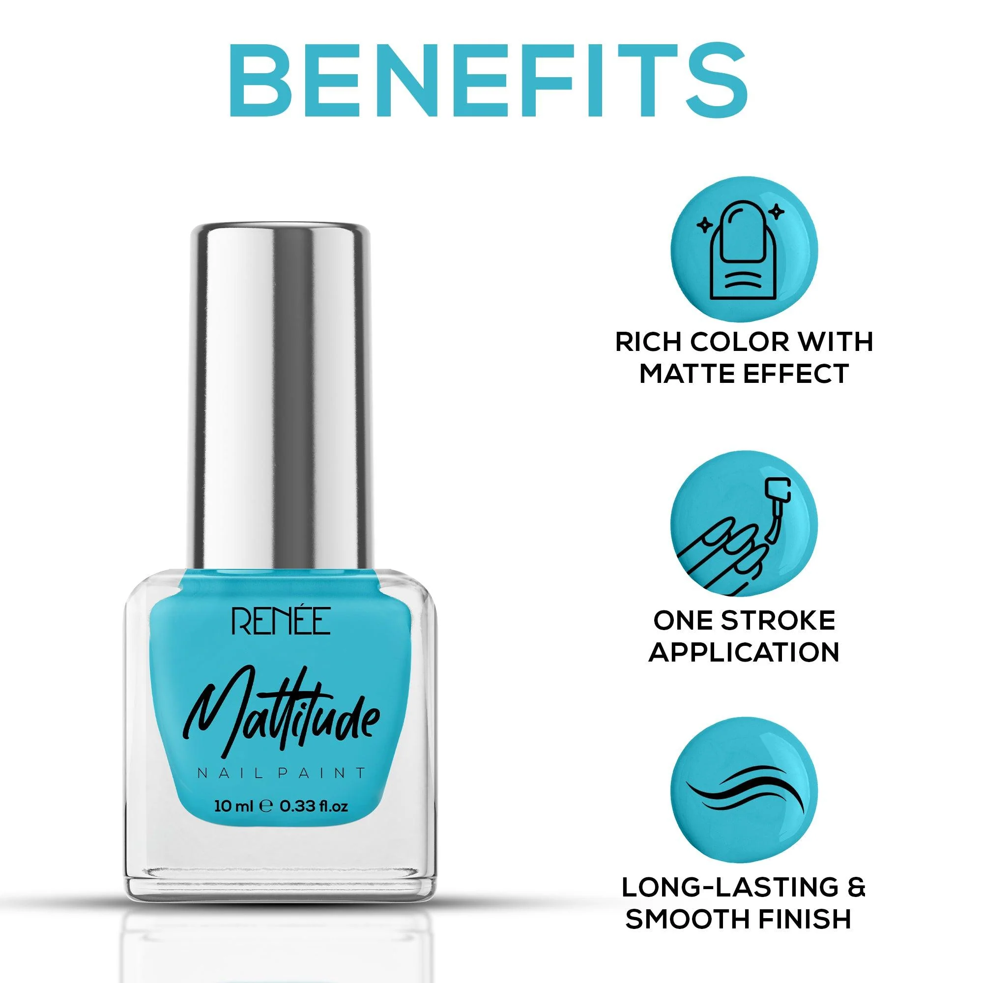 RENEE Mattitude Nail Paint 10ml - Image 28