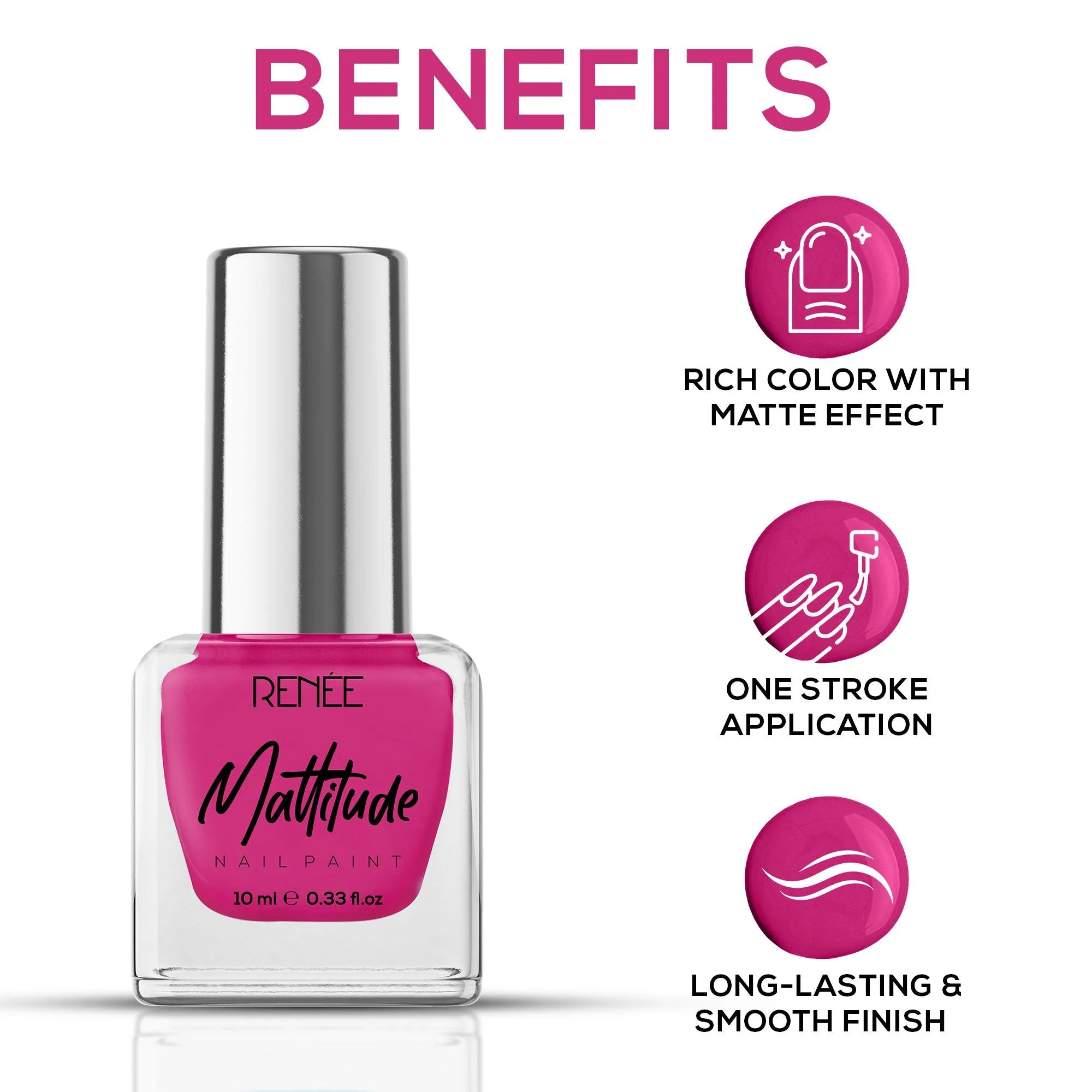 RENEE Mattitude Nail Paint 10ml - Image 33
