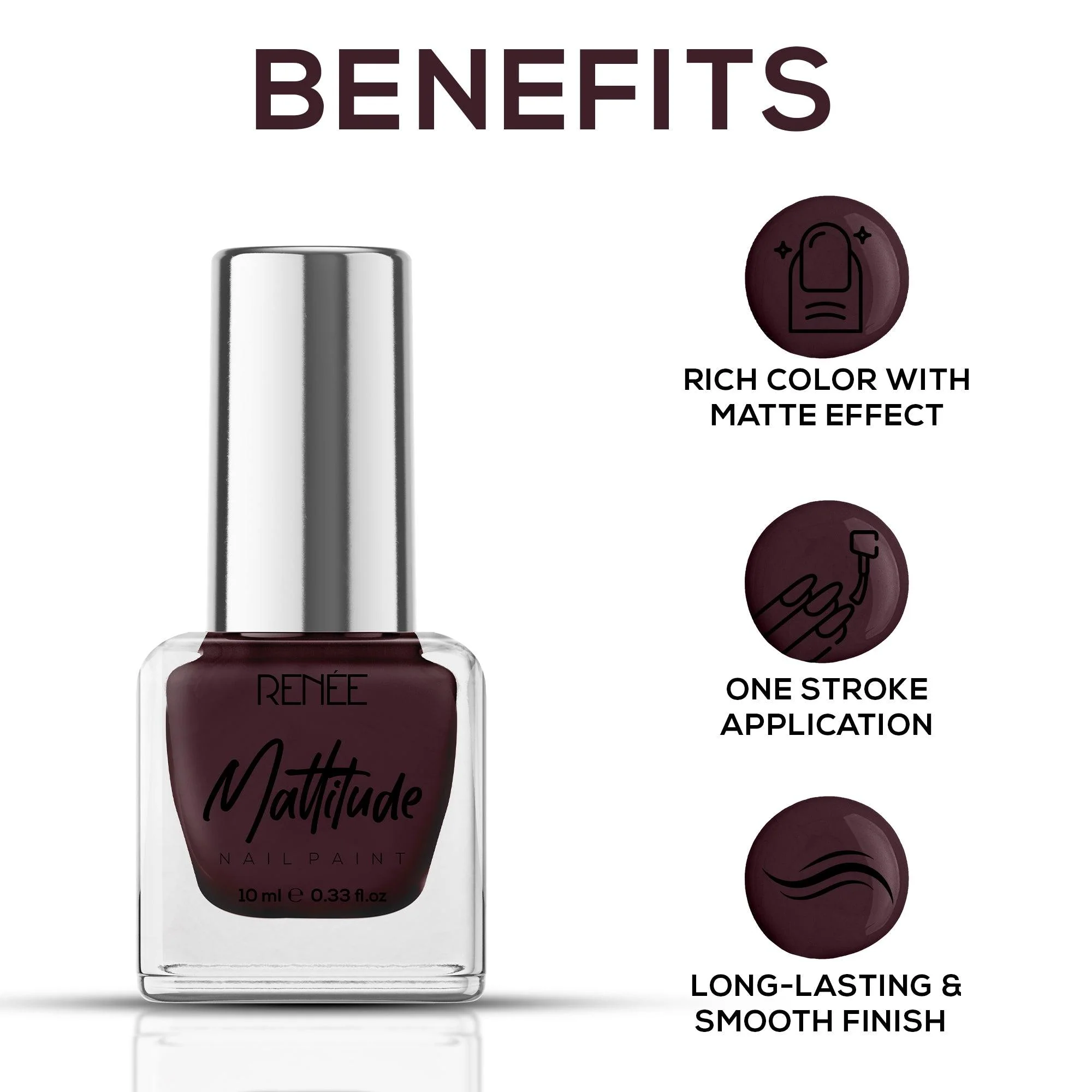 RENEE Mattitude Nail Paint 10ml - Image 44