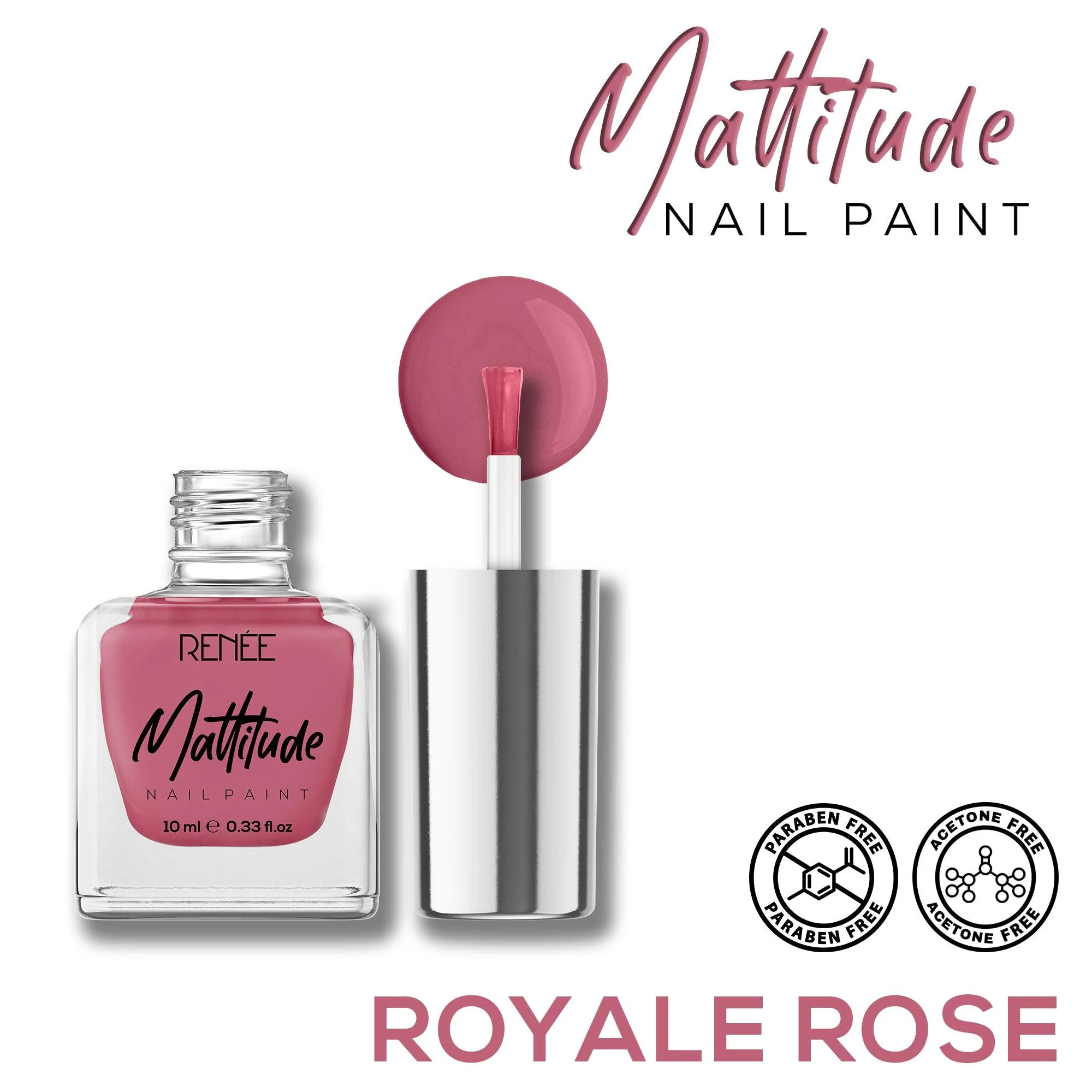 RENEE Mattitude Nail Paint 10ml - Image 5